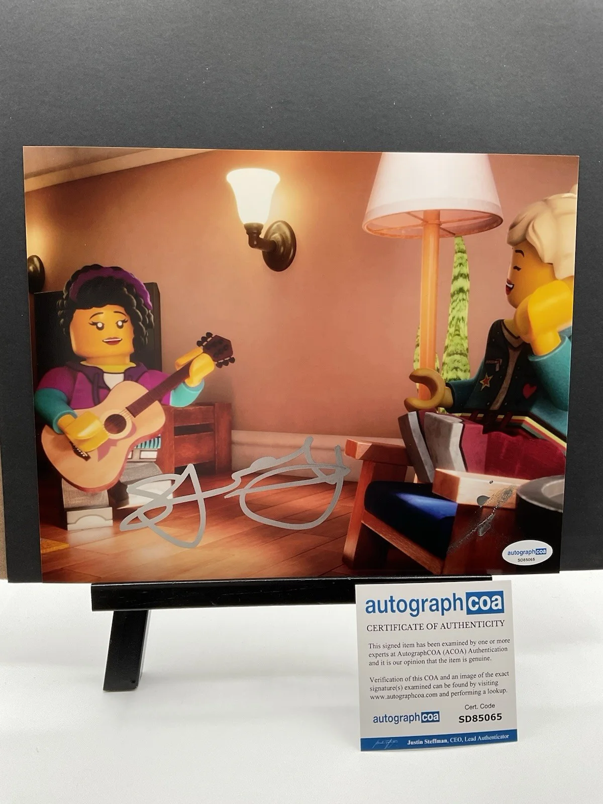 Sarah Jeffery — Sarah Jeffery signed 8x10 Lego DreamZzz signed 8x10 ACOA Lego signed 8x10 auto