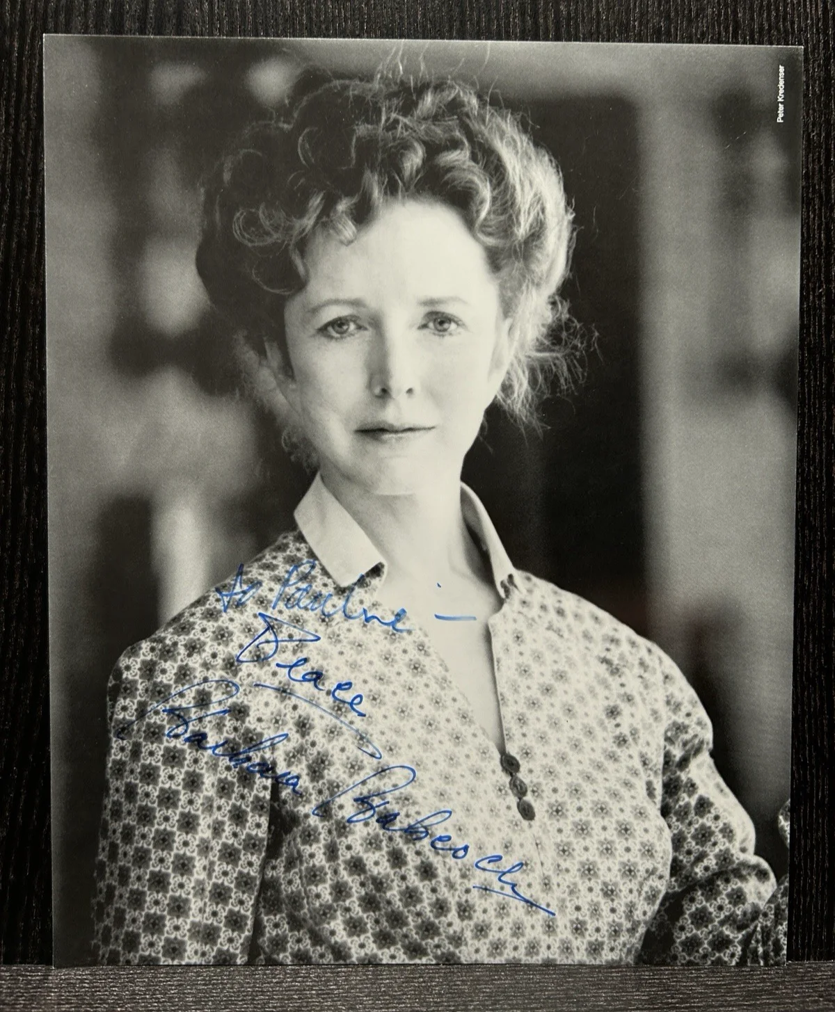 Barbara Babcock — BARBARA BABCOCK SIGNED PHOTO & MAGAZINE PAGE Star Actress Autograph FAR AND AWAY, изображение 2