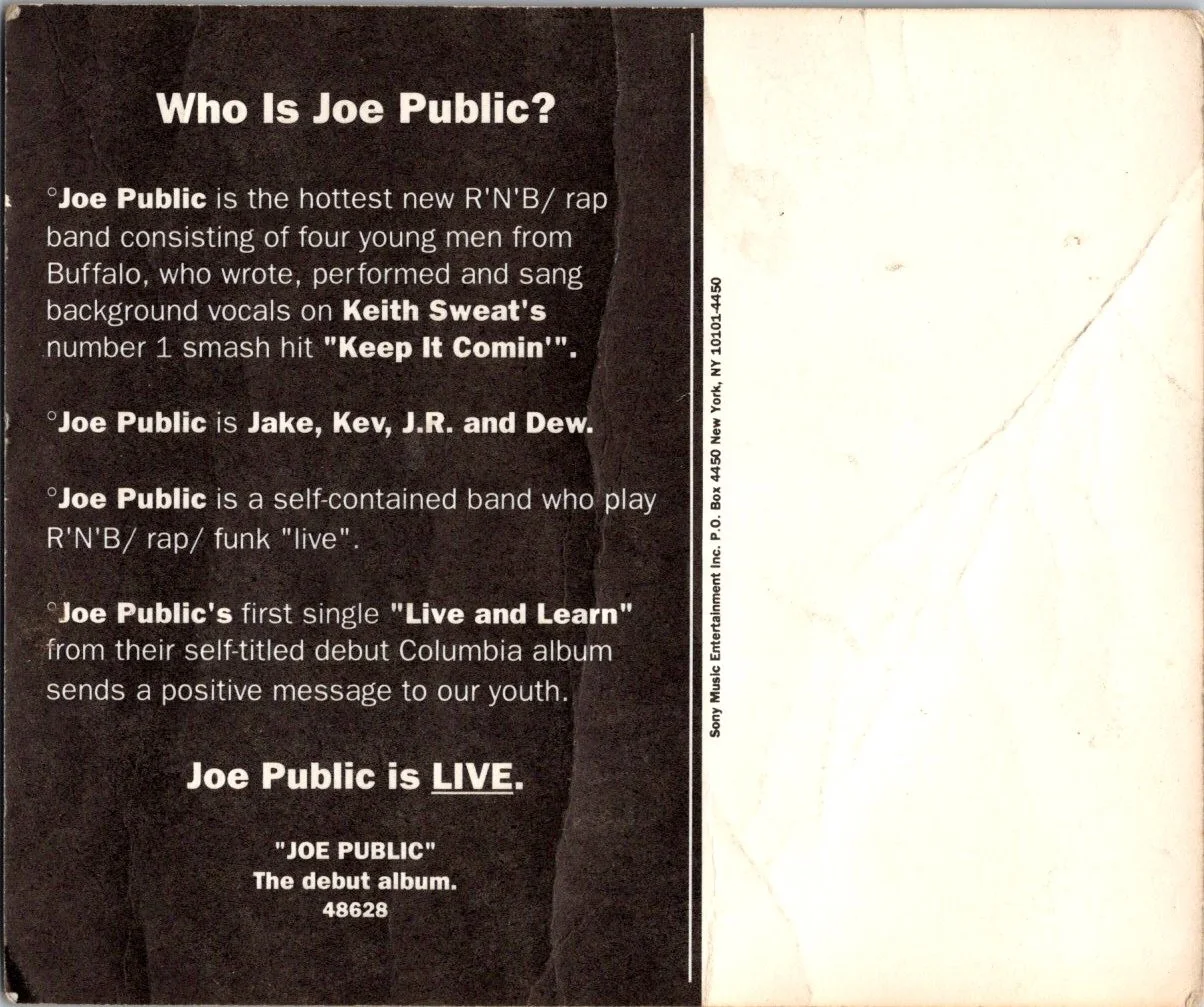 Joe Public new jack swing group Autographed Signed Pair of 5x7 Photos Poor Cond, изображение 4