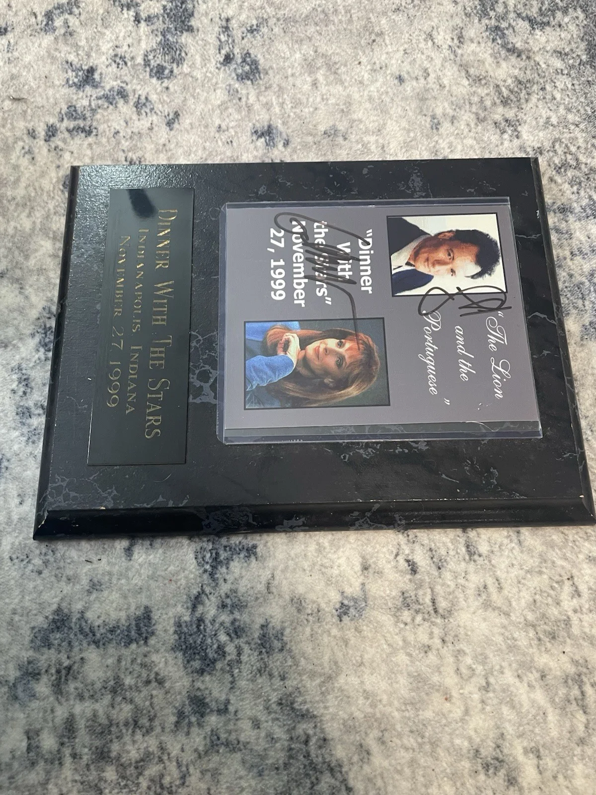 Star Trek's Crusher & Q 'Dinner with the Stars' SIGNED 1999 Duo Auto Real, изображение 4