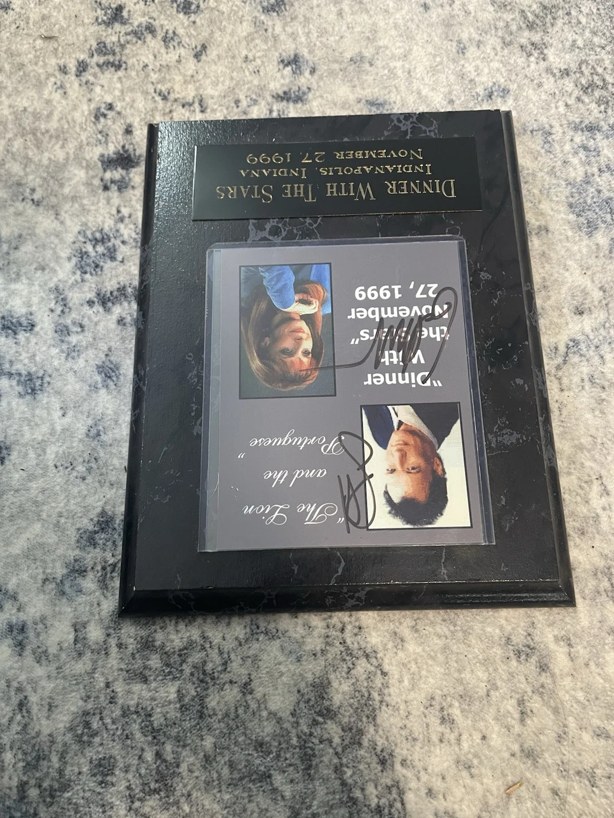 Star Trek's Crusher & Q 'Dinner with the Stars' SIGNED 1999 Duo Auto Real, изображение 5