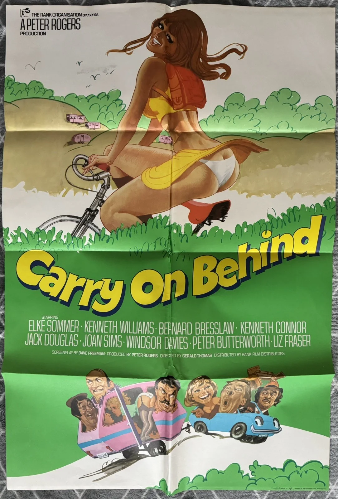 CARRY ON BEHIND 1975 ORIGINAL UK 1-SHEET MOVIE POSTER, изображение 5