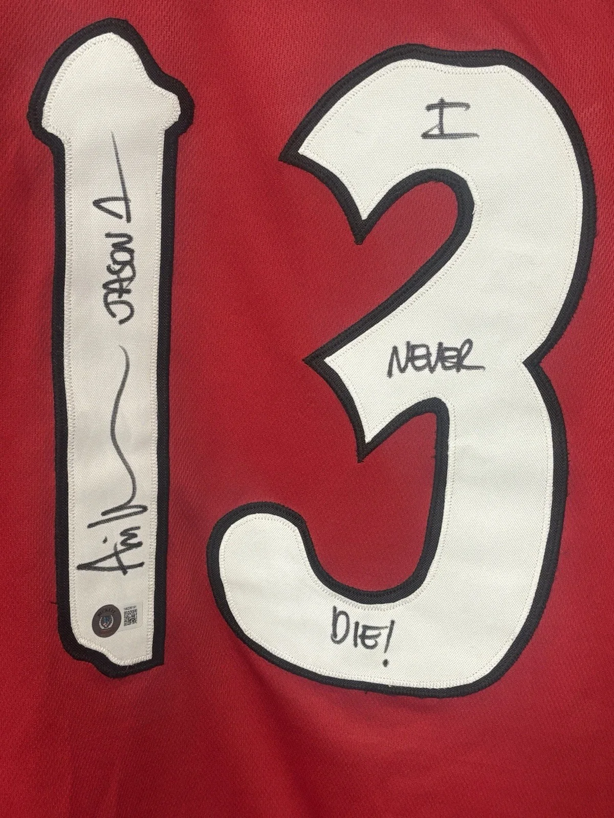 Ari Lehman Signed Custom Jason Voorhees Hockey Jersey Beckett COA, изображение 2