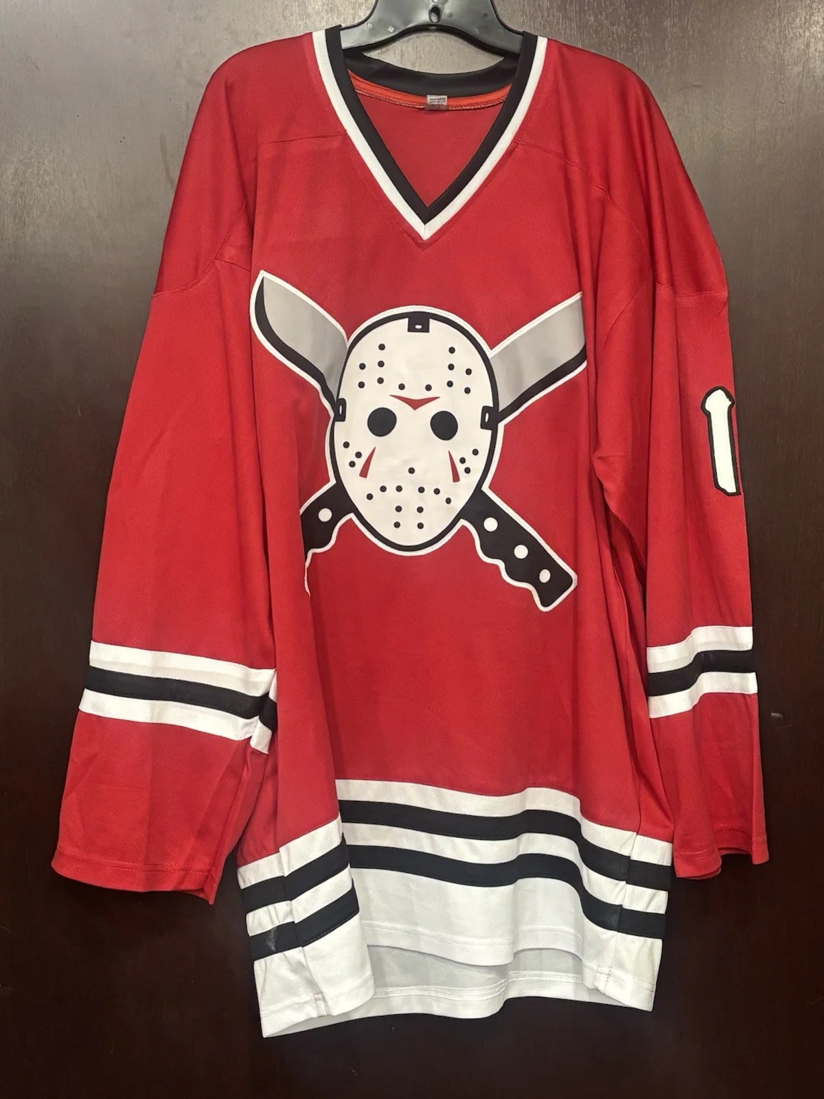 Ari Lehman Signed Custom Jason Voorhees Hockey Jersey Beckett COA, изображение 3