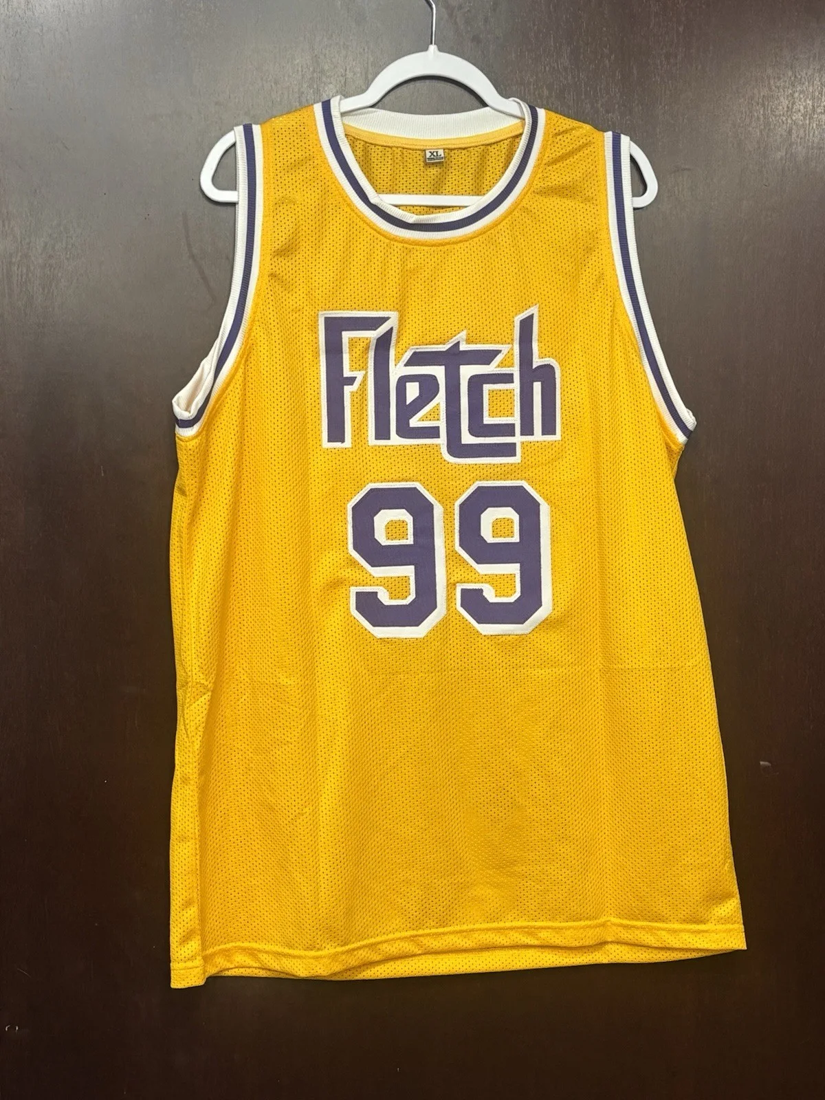 Chevy Chase Signed Custom Fletch Basketball Jersey Beckett COA, image 3