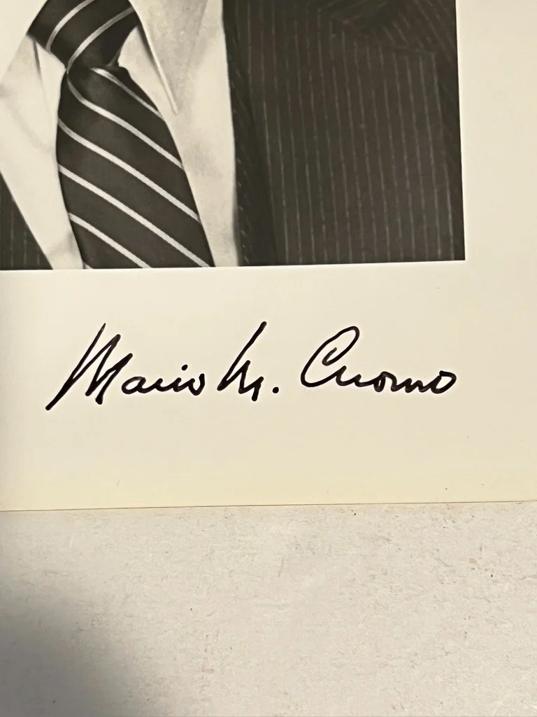 Mario M Cuomo Hand Signed 8x10 Photo New York Governor, image 2
