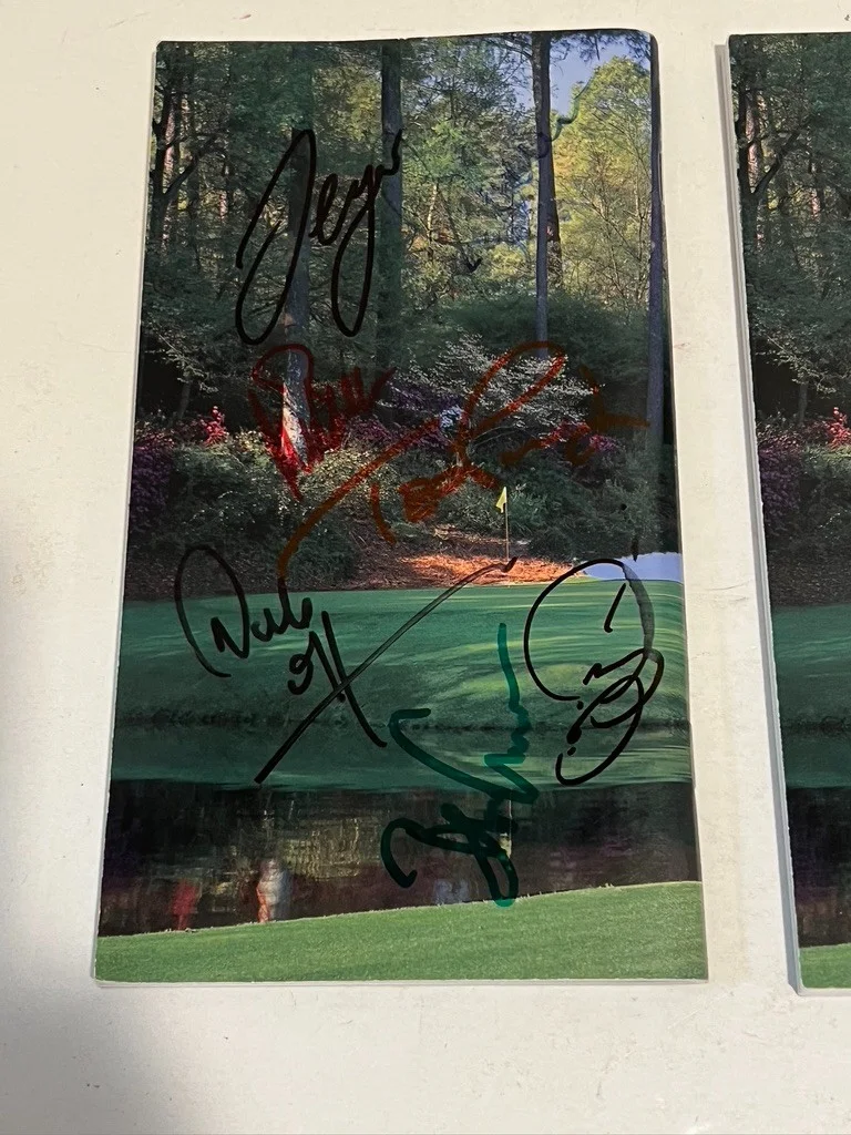 2006 Masters Golf Hand Signed Spectator Guides 20 Autographs, image 5