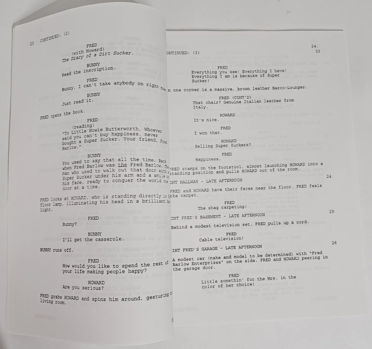 JEFF DANIELS — JEFF DANIELS of "The Martian", "Arachnophobia", "Speed" AUTOGRAPHED SCREENPLAY, image 2