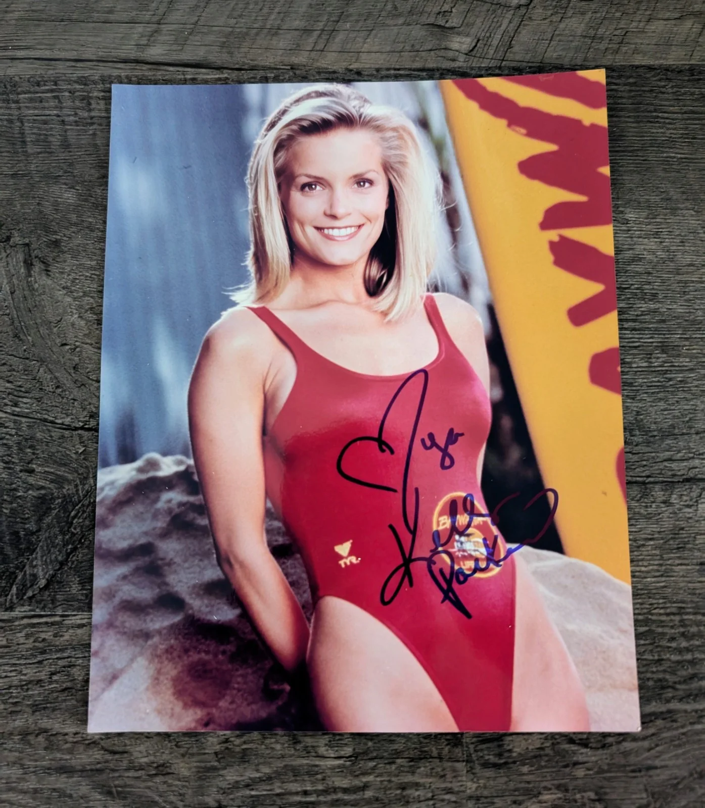 Kelly Packard — Kelly Packard (California Dreams Baywatch) SIGNED In Person 8x10 Color Photo