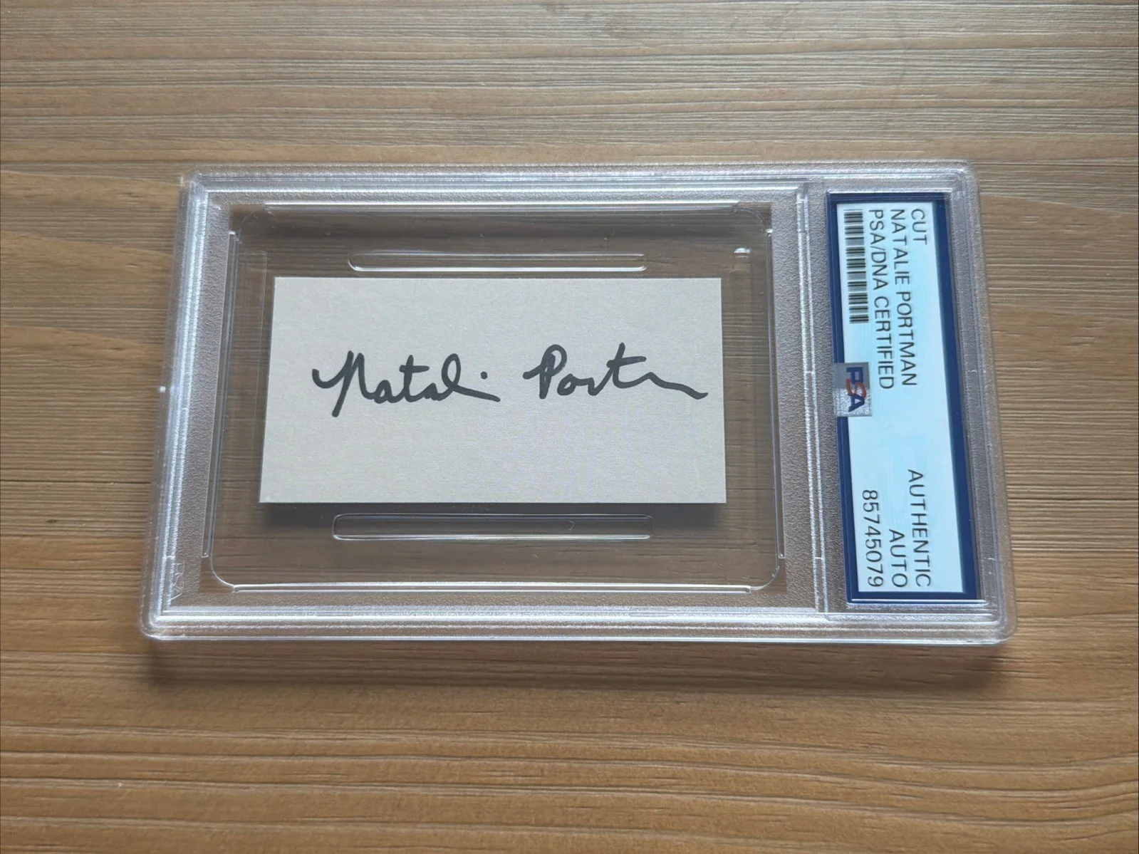 Natalie Portman — Natalie Portman Autograph Auto Signed Cut PSA/DNA Slabbed Star Wars Actress