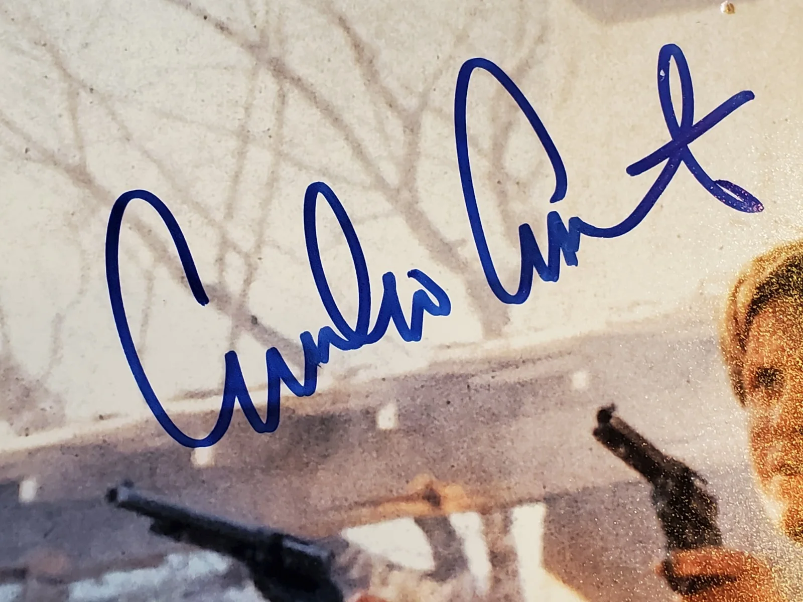 Emilio Estevez — Emilio Estevez signed / autographed Young Guns Photo 11x14 Beckett authenticated, image 4