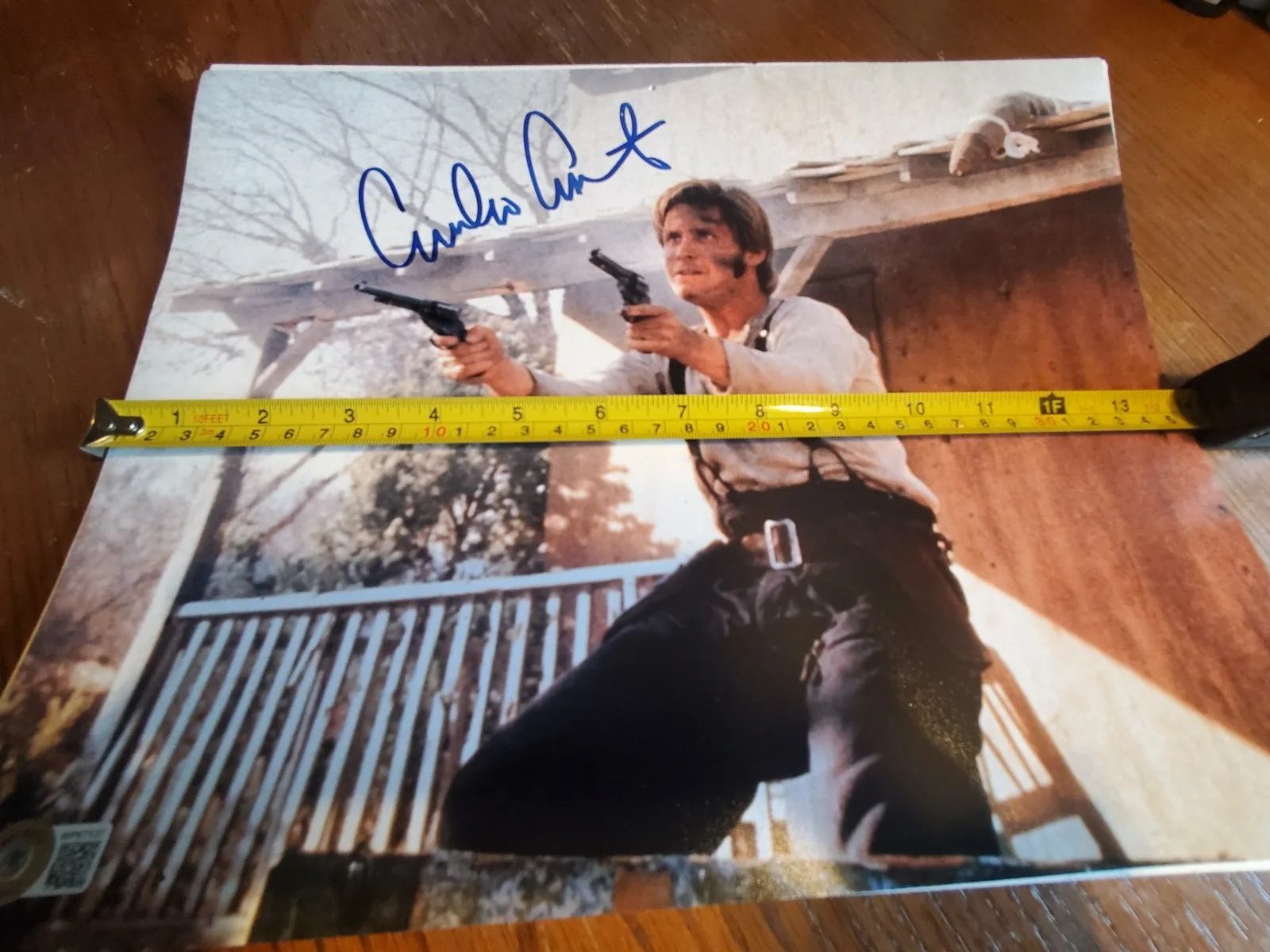 Emilio Estevez — Emilio Estevez signed / autographed Young Guns Photo 11x14 Beckett authenticated, image 5