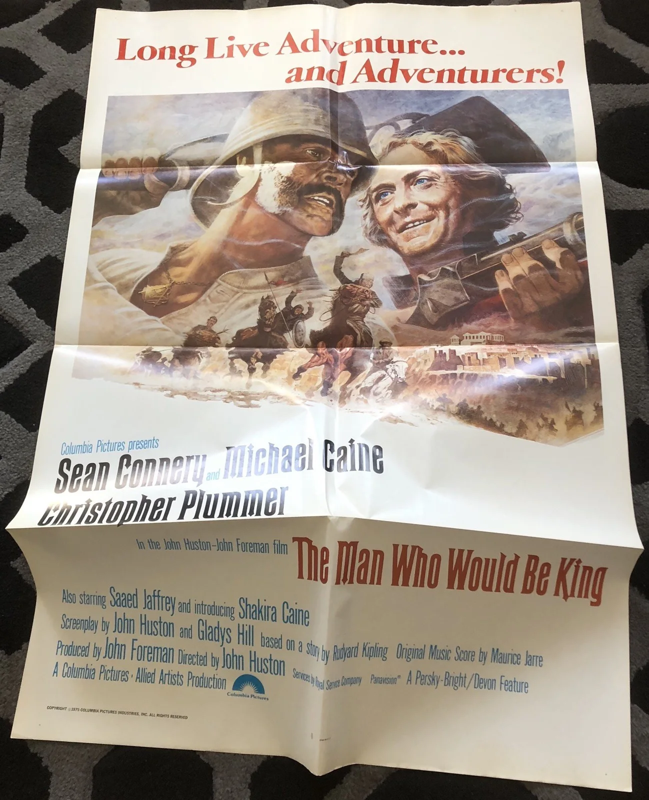 THE MAN WHO WOULD BE KING 1975 ORIGINAL U.S. 1-SHEET POSTER NEAR MINT, image 4
