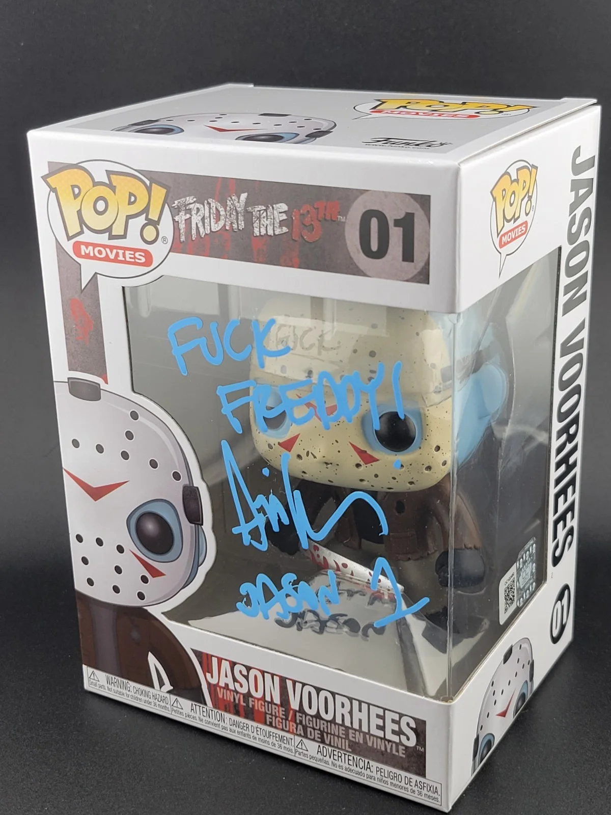 Ari Lehman — Ari Lehman ''F***k Freddy! & Jason 1" Funko Pop! OC Celebrity COA, изображение 2