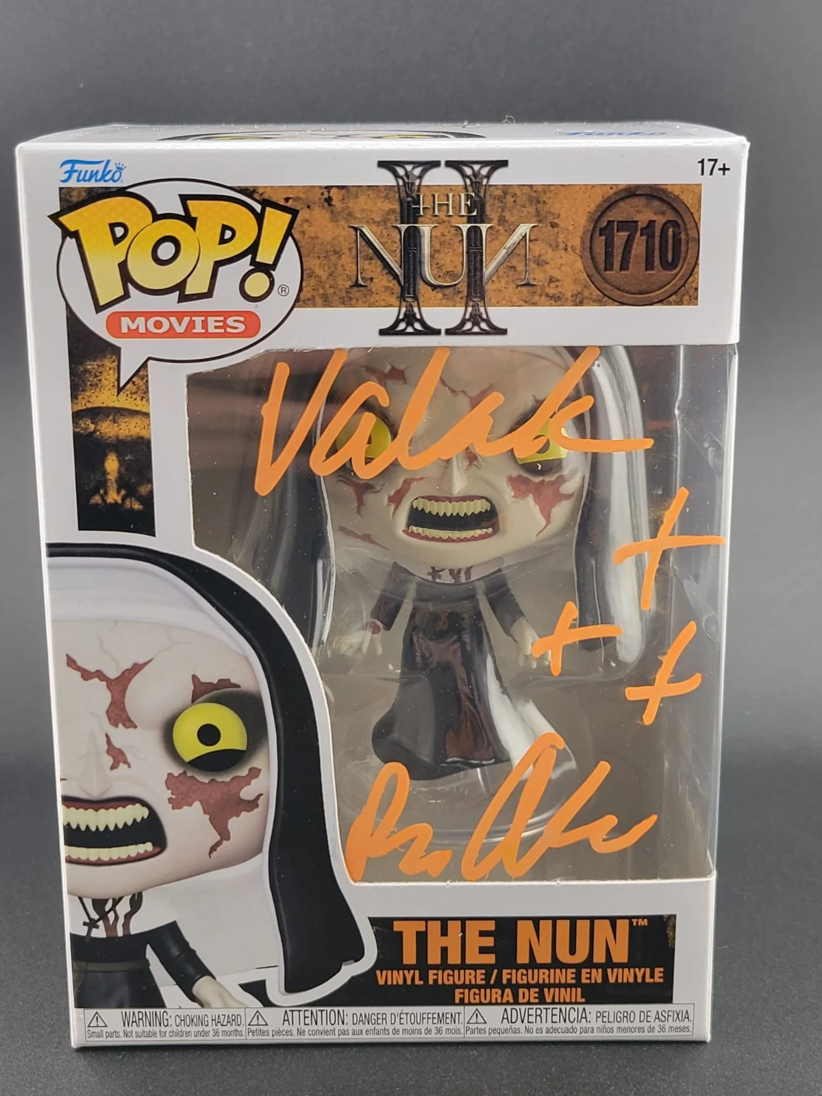 Bonnie Aarons — Bonnie Aarons Signed The Nun Funko #1710 With OC Celebrity Marketing COA