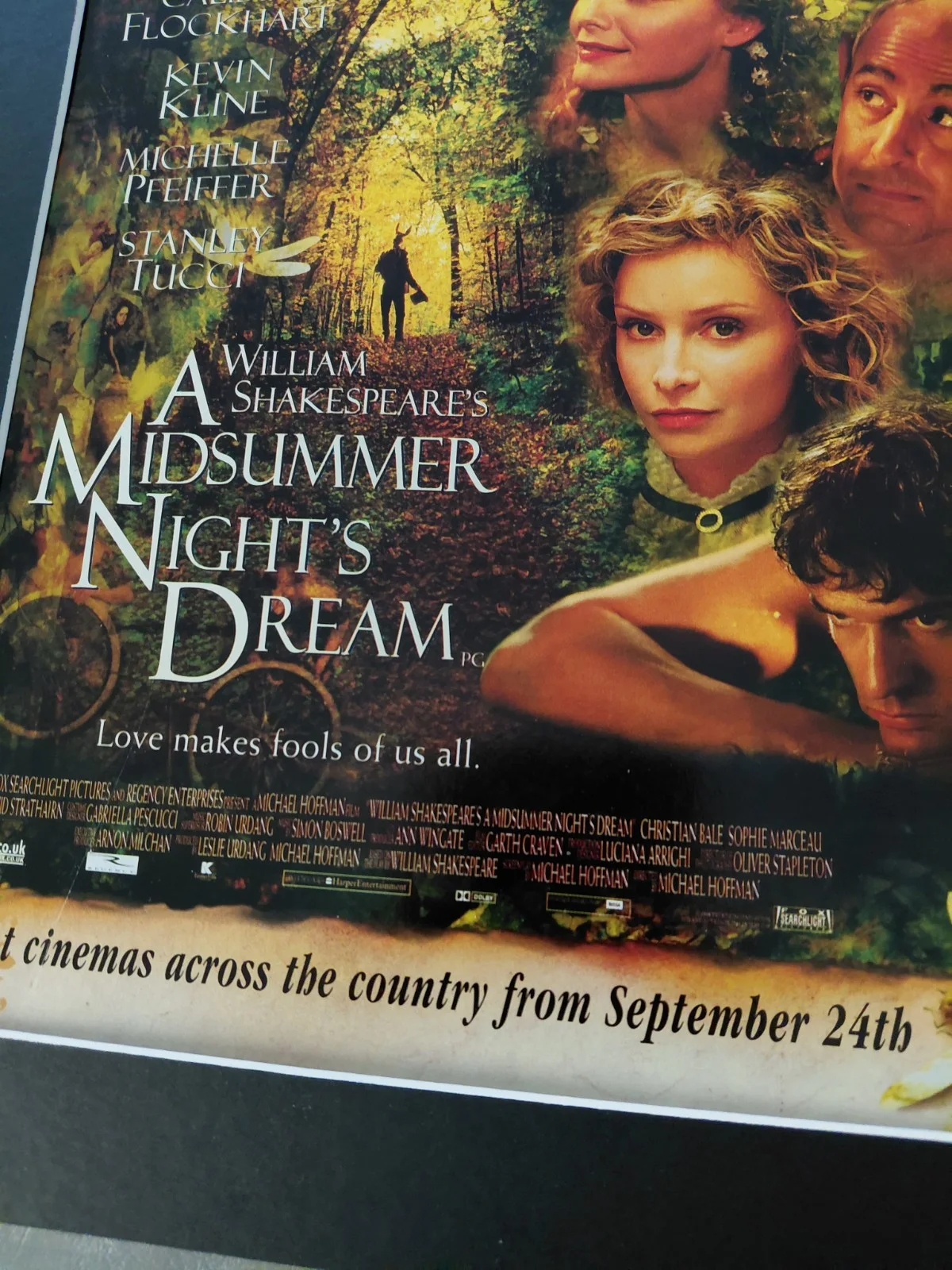 A Midsummer Nights Dream Poster Original Movie Advert Mounted 14x11", изображение 5