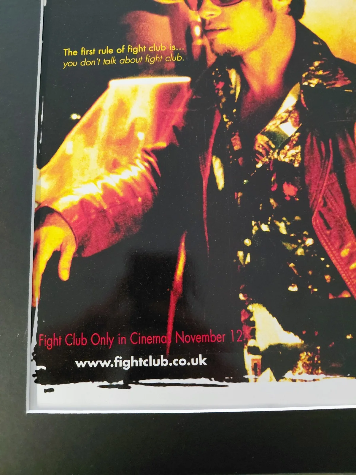 Fight Club Movie Promo Original Movie Advert Mounted 14x11", изображение 3