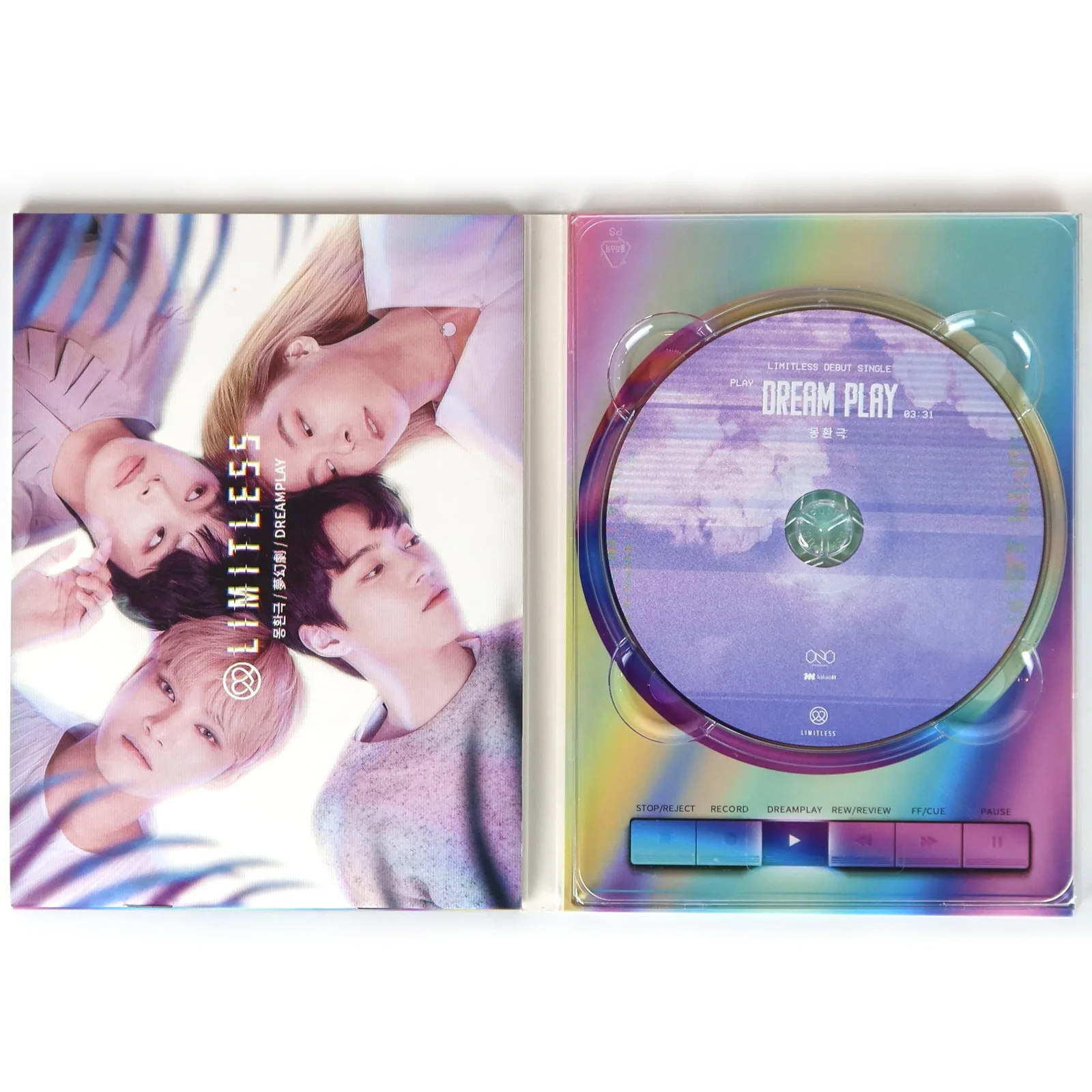 Limitless - Dream Play Debut Single Signed Autographed CD Album 2019 K-Pop, image 2