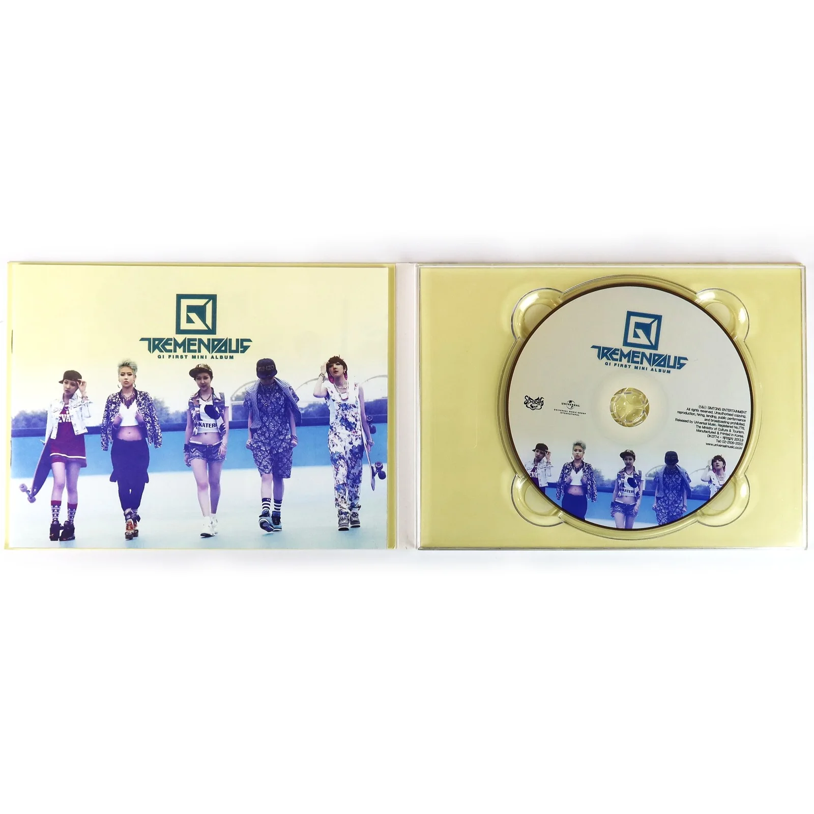 GI - Tremendous 1st Mini Album Signed Autographed CD Promo K-Pop 2013, изображение 2