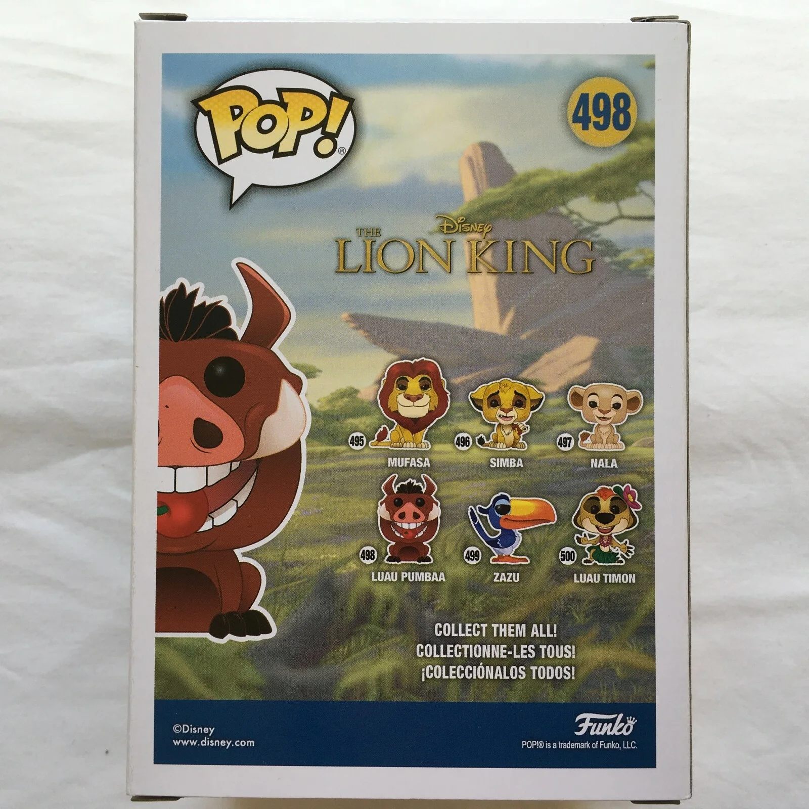 Funko Pop! Disney The Lion King Luau Pumbaa 498 Vinyl Figure Official "NEW", изображение 3