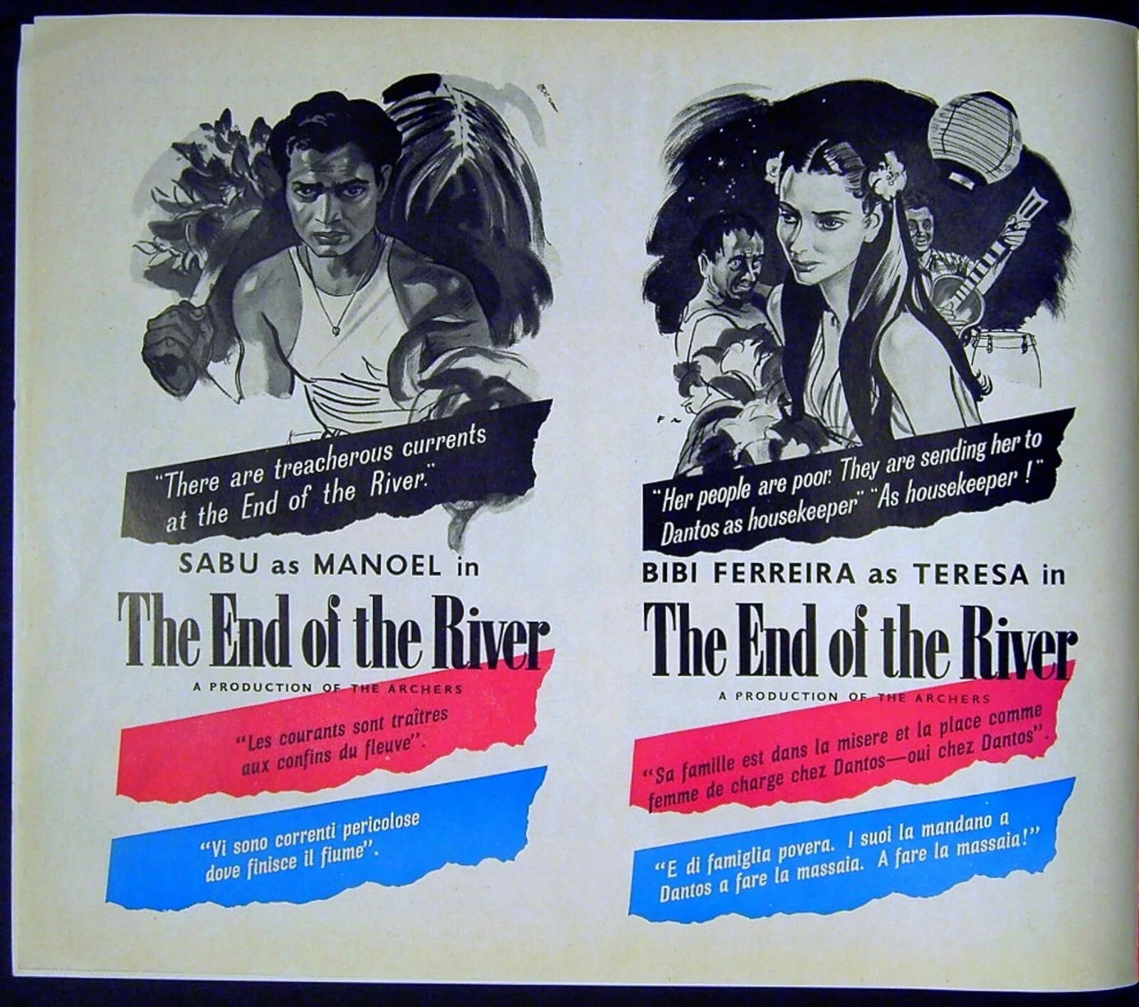END OF THE RIVER 1947 Michael Powell SABU Francis Marshall UK PRESSBOOK, image 2