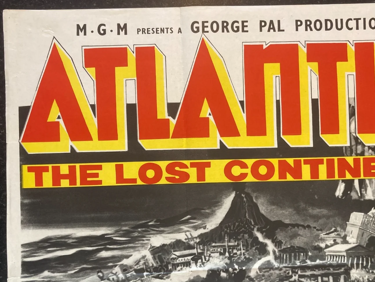 ATLANTIS THE LOST CONTINENT 1961 Original Cinema UK Quad Movie POSTER Rare, изображение 5