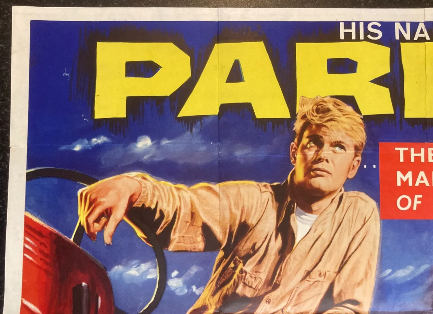 PARRISH 1961 Original Cinema UK Quad Movie POSTER Troy Donahue Chantrell, изображение 5