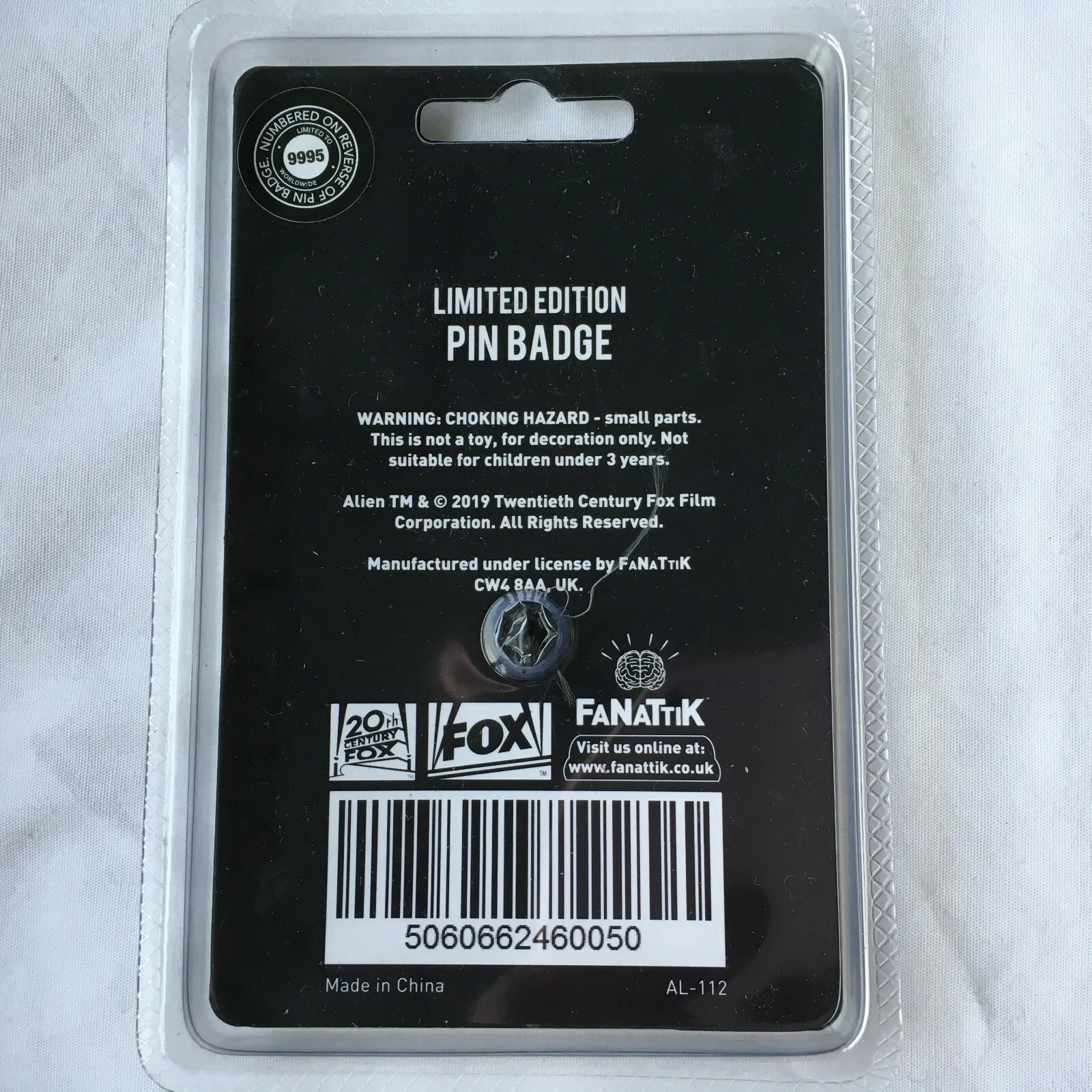 Alien 40th Anniversary Pin Badge Limited Edition Collector Official "NEW" SEALED, изображение 2