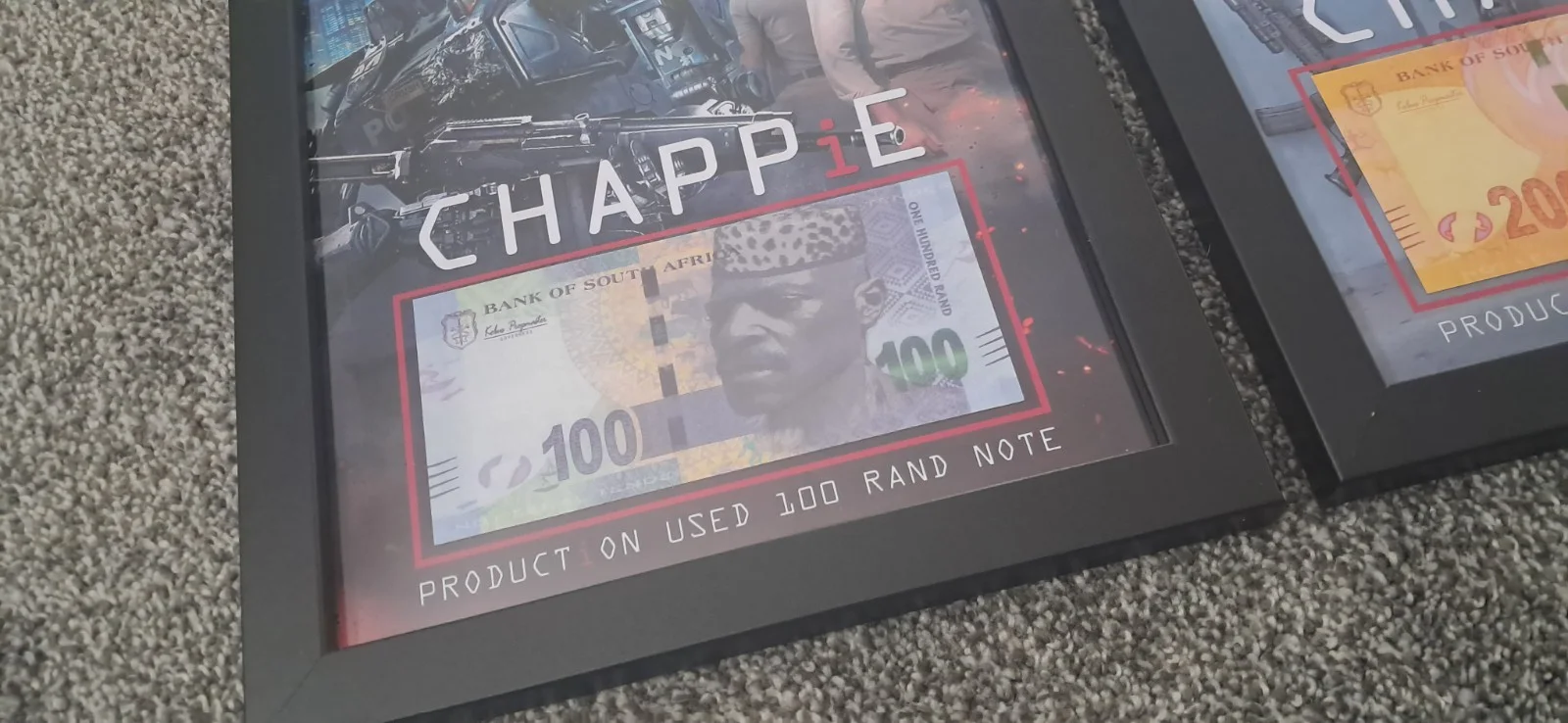 Chappie (2015) - Production Used 100 & 200 Rand Money - A4 Display x 2, image 3