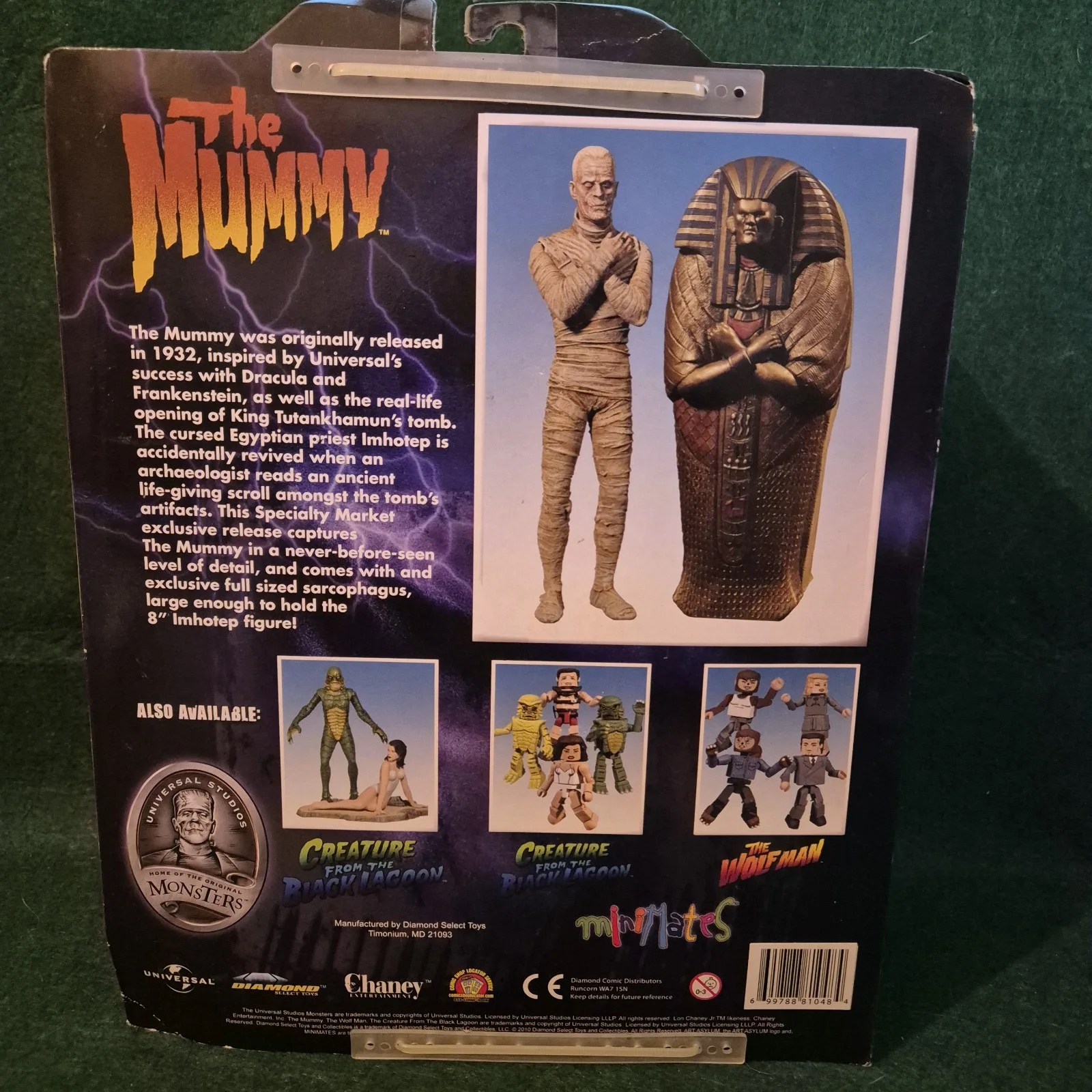 Diamond Select Universal Monsters The Mummy Figure with Sarcophagus 2010 MIB, image 5
