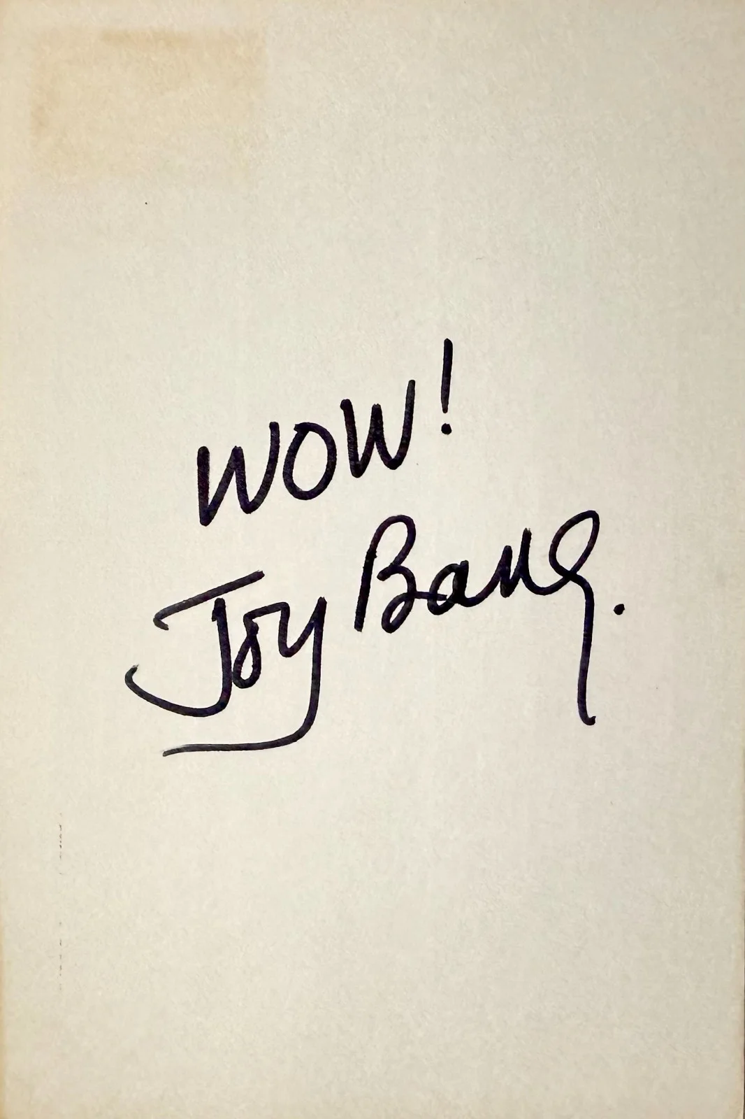 Joy Bang — JOY BANG Signed Autographed INDEX CARD Messiah of Evil Night of the Cobra Woman, изображение 3