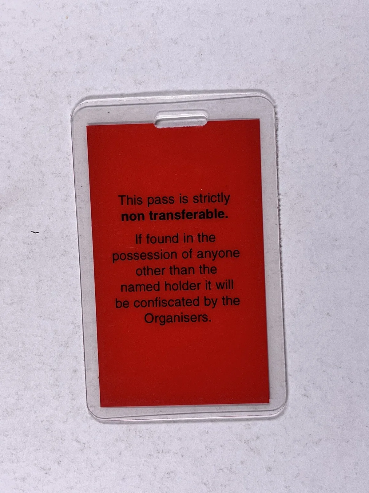 BBC Clothes Show AAA Pass Laminate Ticket Original Emma Willis Circa Early 2000s, изображение 2
