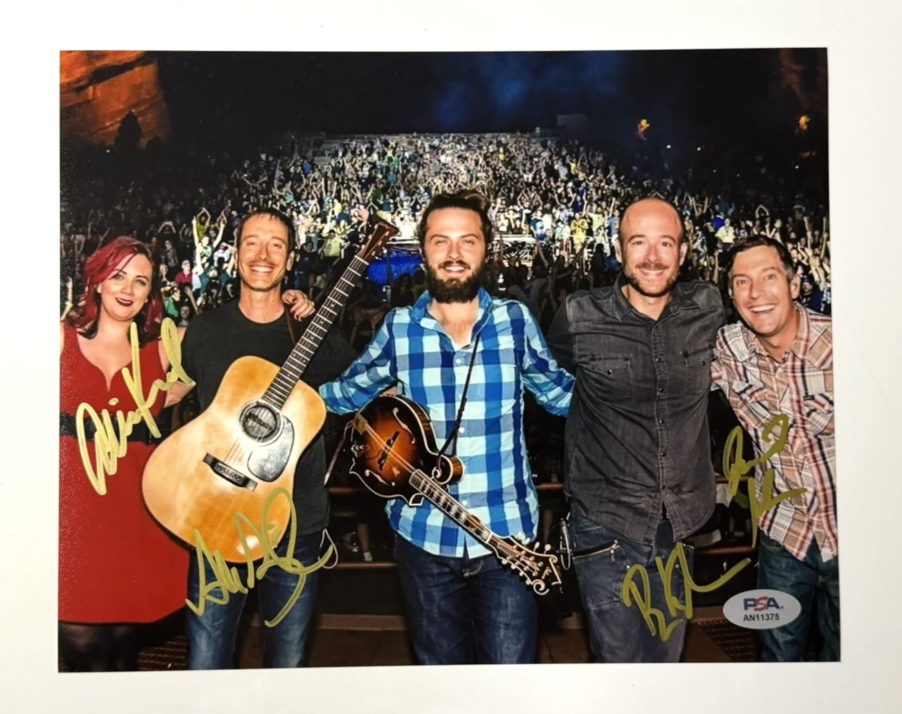 Yonder Mountain String Band signed 8x10 photo Auto PSA/DNA Bluegrass Jamgrass, image 2