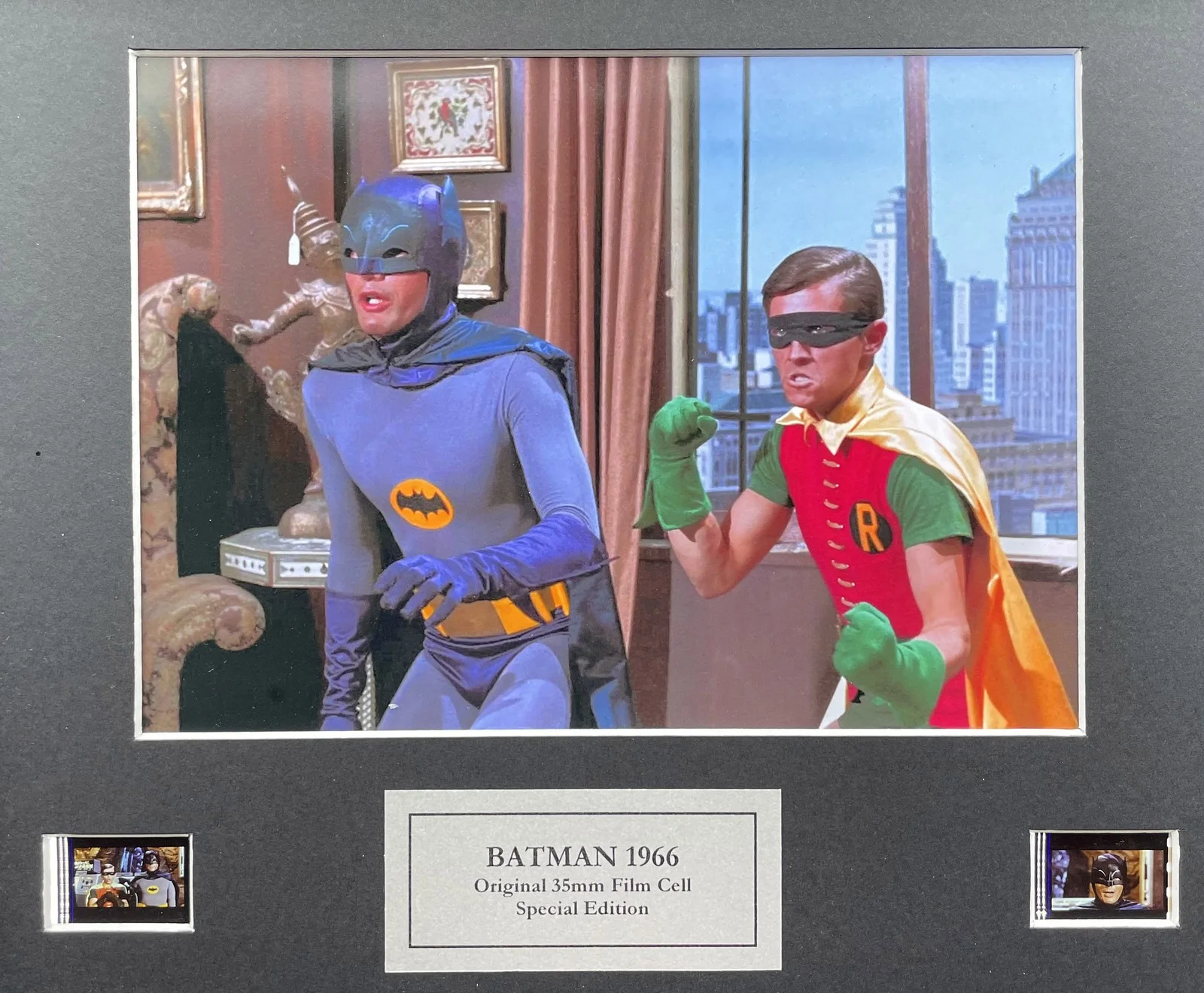 BATMAN 1966 Original 35mm film cells set within Quality Wood Frame + COA, image 2