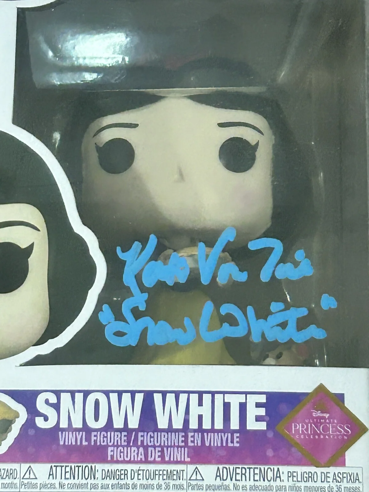 Katie Von Till — Signed Katie Von Till Funko Pop! #1019 Disney Princess Snow White Pristine COA, image 2