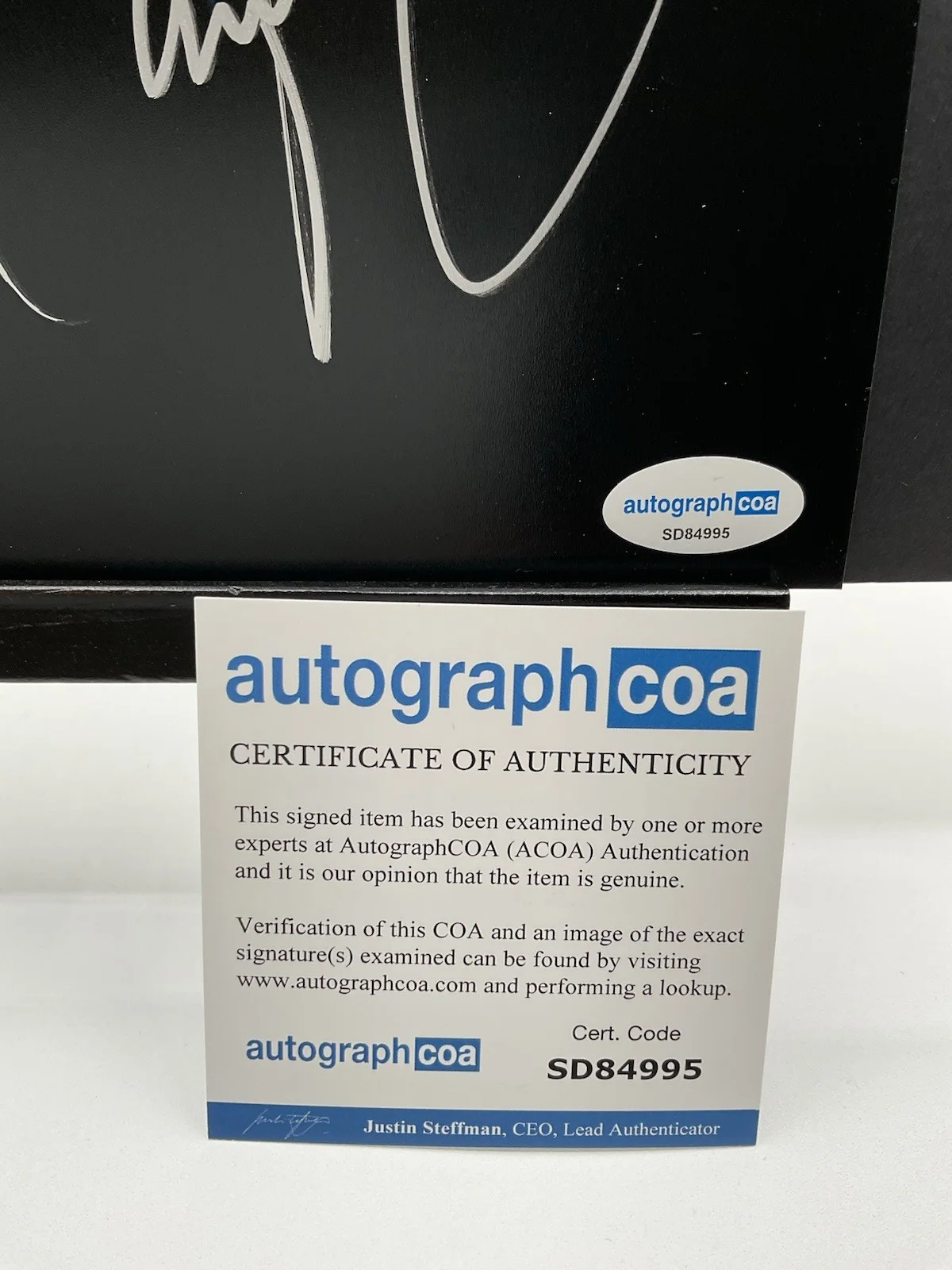 David Cook — David Cook signed 8x10 American Idol signed 8x10 ACOA Guitar Rock Music auto, image 3