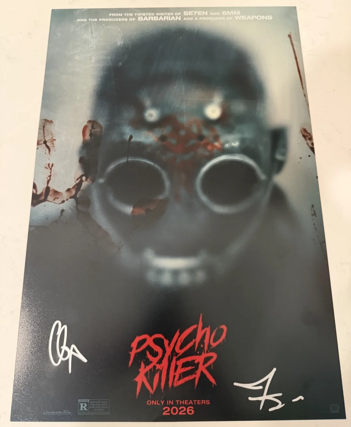 Georgina Campbell James Preston Rogers — Georgina Campbell James Preston Rogers Psycho killer autograph signed Poster 3