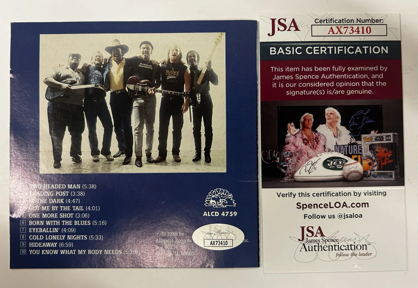 LONNIE BROOKS Signed CD Booklet (Live From Chicago) Auto Autograph JSA COA, image 2