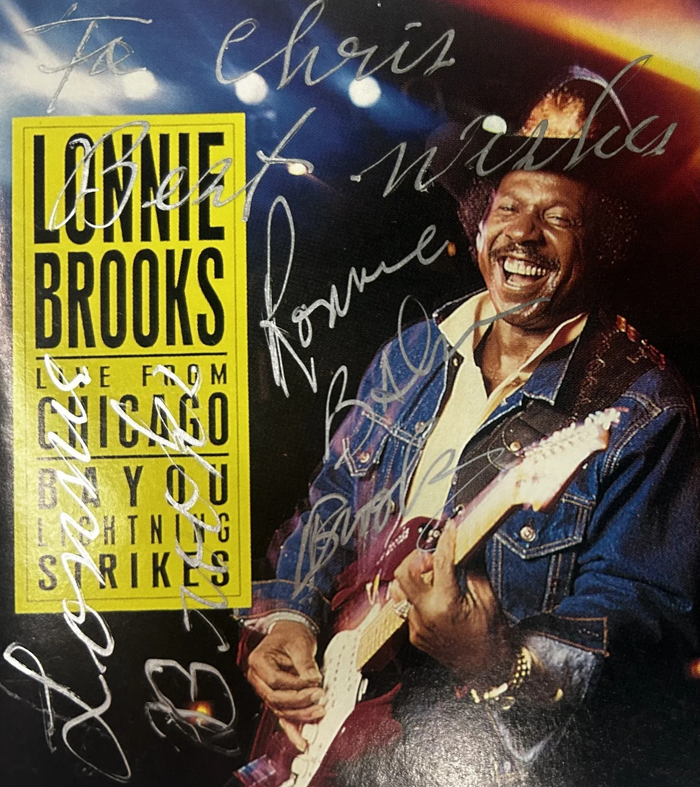 LONNIE BROOKS Signed CD Booklet (Live From Chicago) Auto Autograph JSA COA, image 3