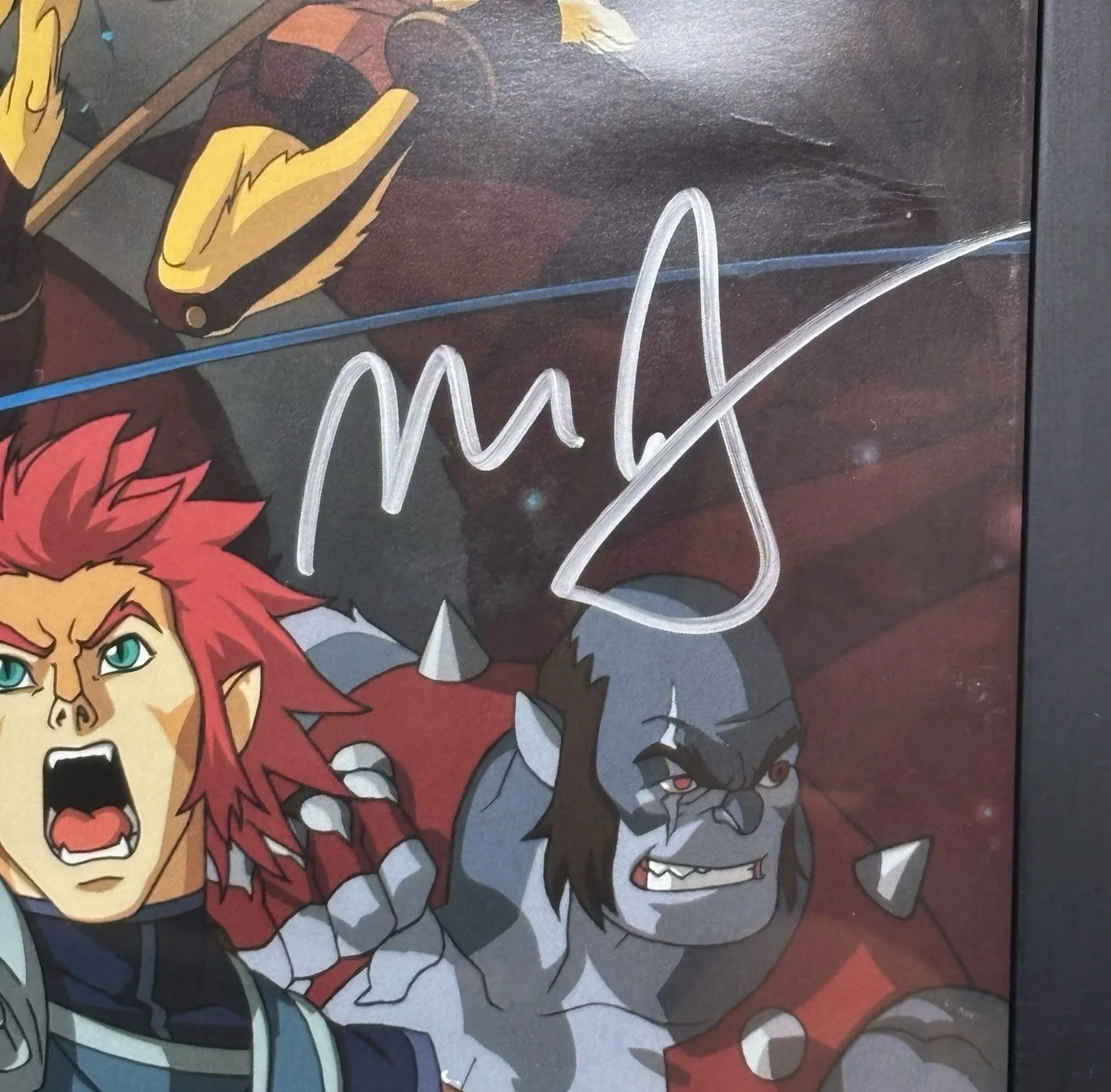 Thundercats Multi Signed Autographed Framed Poster *Authentic*, image 4