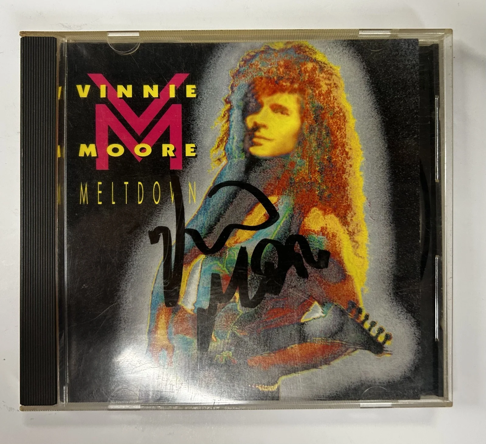Vinnie Moore (UFO, Alice Cooper) Signed CD Booklet Auto Autograph JSA COA, image 3