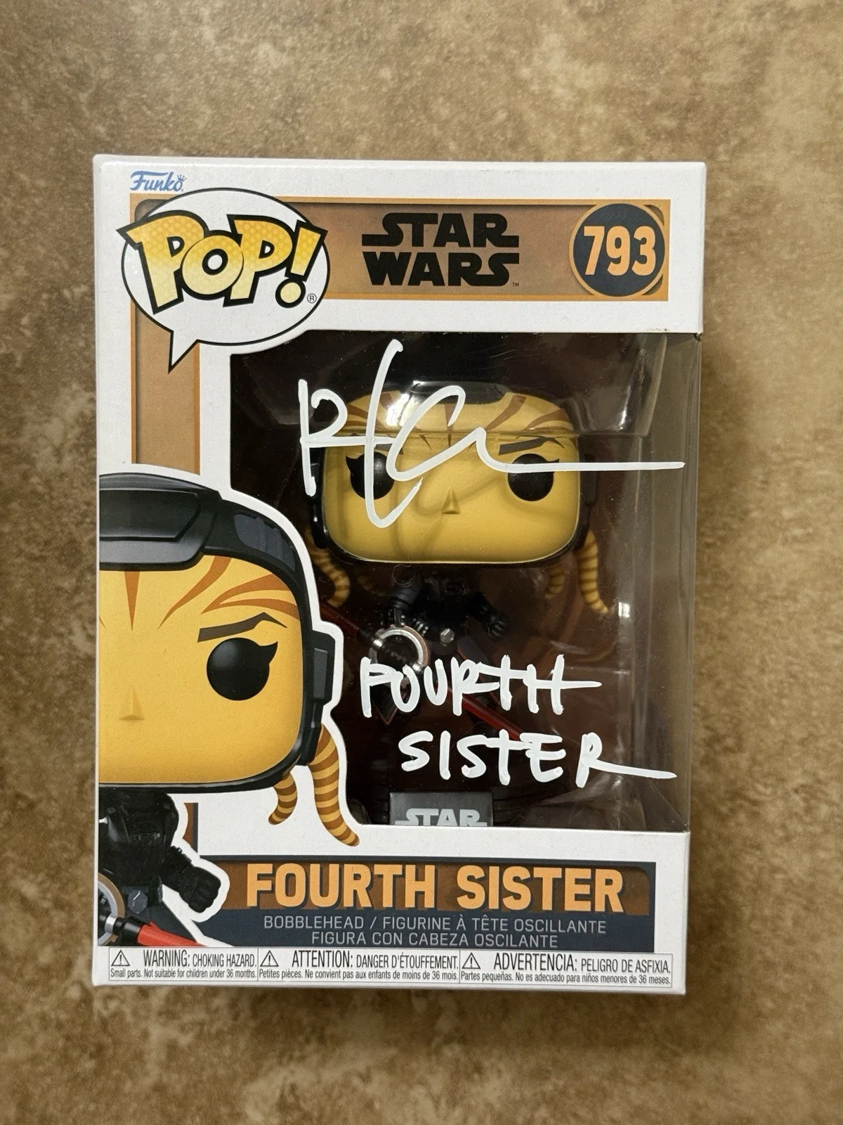 Rya Kihlstedt — Fourth Sister Funko Pop Signed By Rya Kihlstedt Star Wars Obi Wan SWAU COA