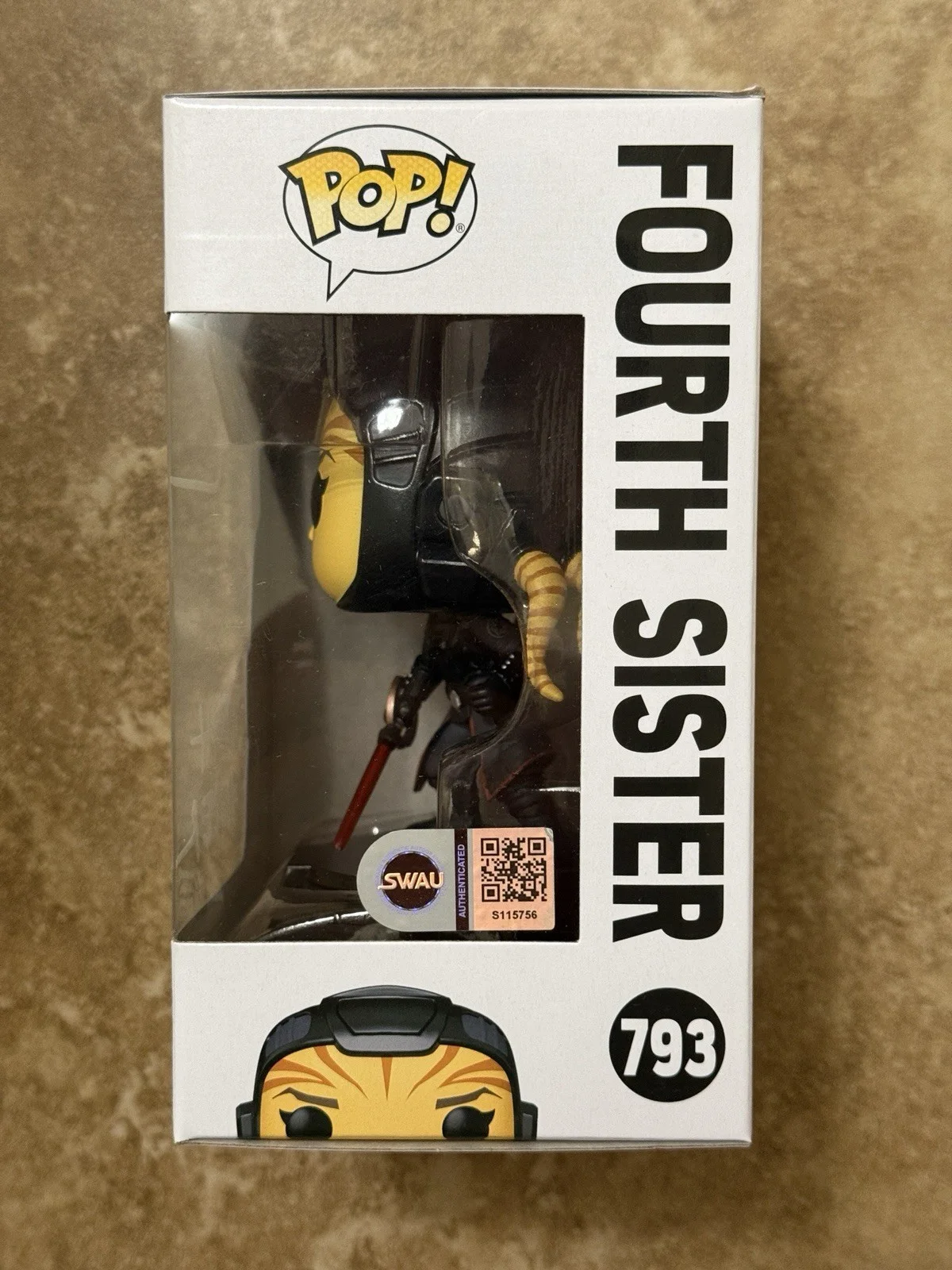 Rya Kihlstedt — Fourth Sister Funko Pop Signed By Rya Kihlstedt Star Wars Obi Wan SWAU COA, изображение 2