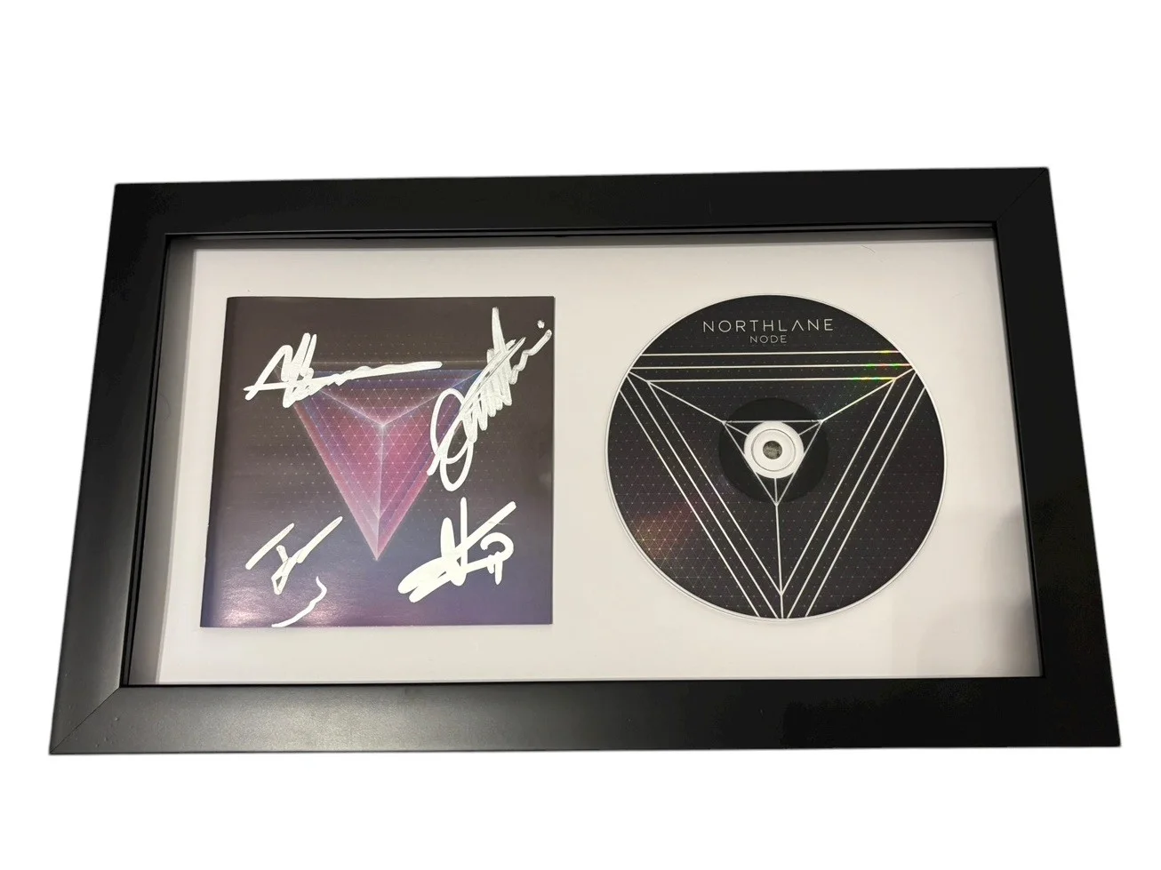 NORTHLANE SIGNED AUTOGRAPH x4 NODE FRAMED & MATTED CD MARCUS +3 w/ PROOF JSA COA, image 3