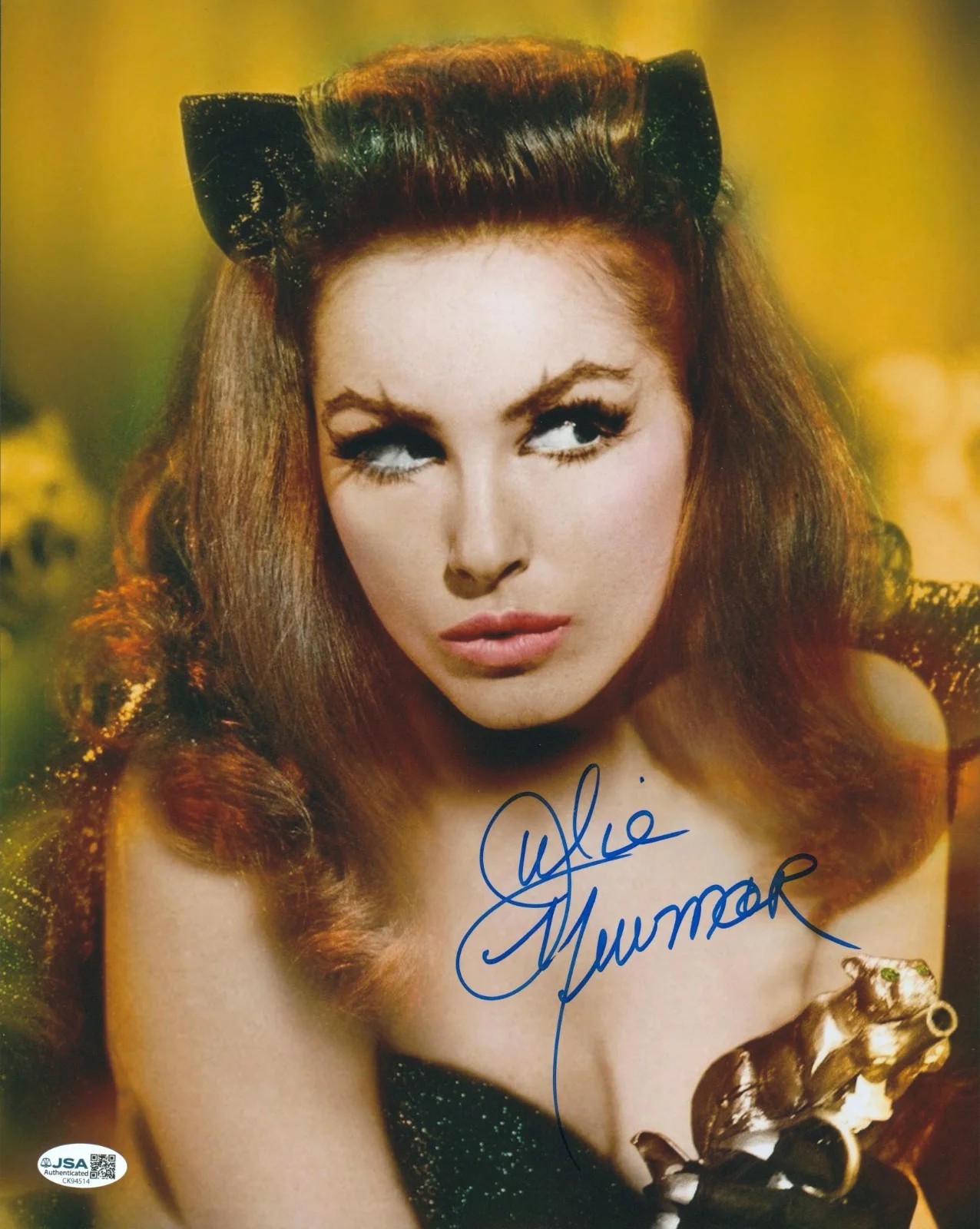Julie Newmar — Julie Newmar Signed 11x14 Batman '66 Catwoman Authentic Autograph Photo JSA COA