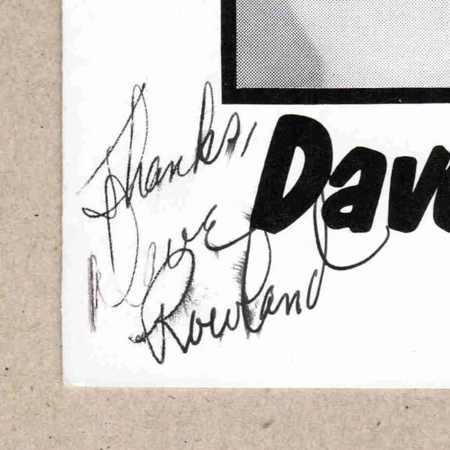 1981 Dave Rowland Signed Autograph Concert Program Brandywine Hall Greenfield IN, image 2