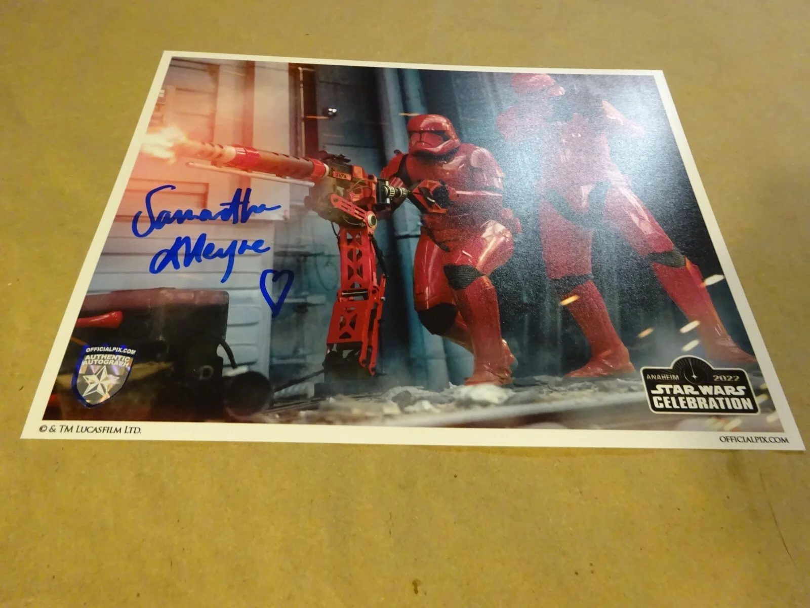 Samantha Alleyne — Signed Samantha Alleyne 8"x10" Photo Star Wars Stormtrooper Official Pix COA, изображение 2
