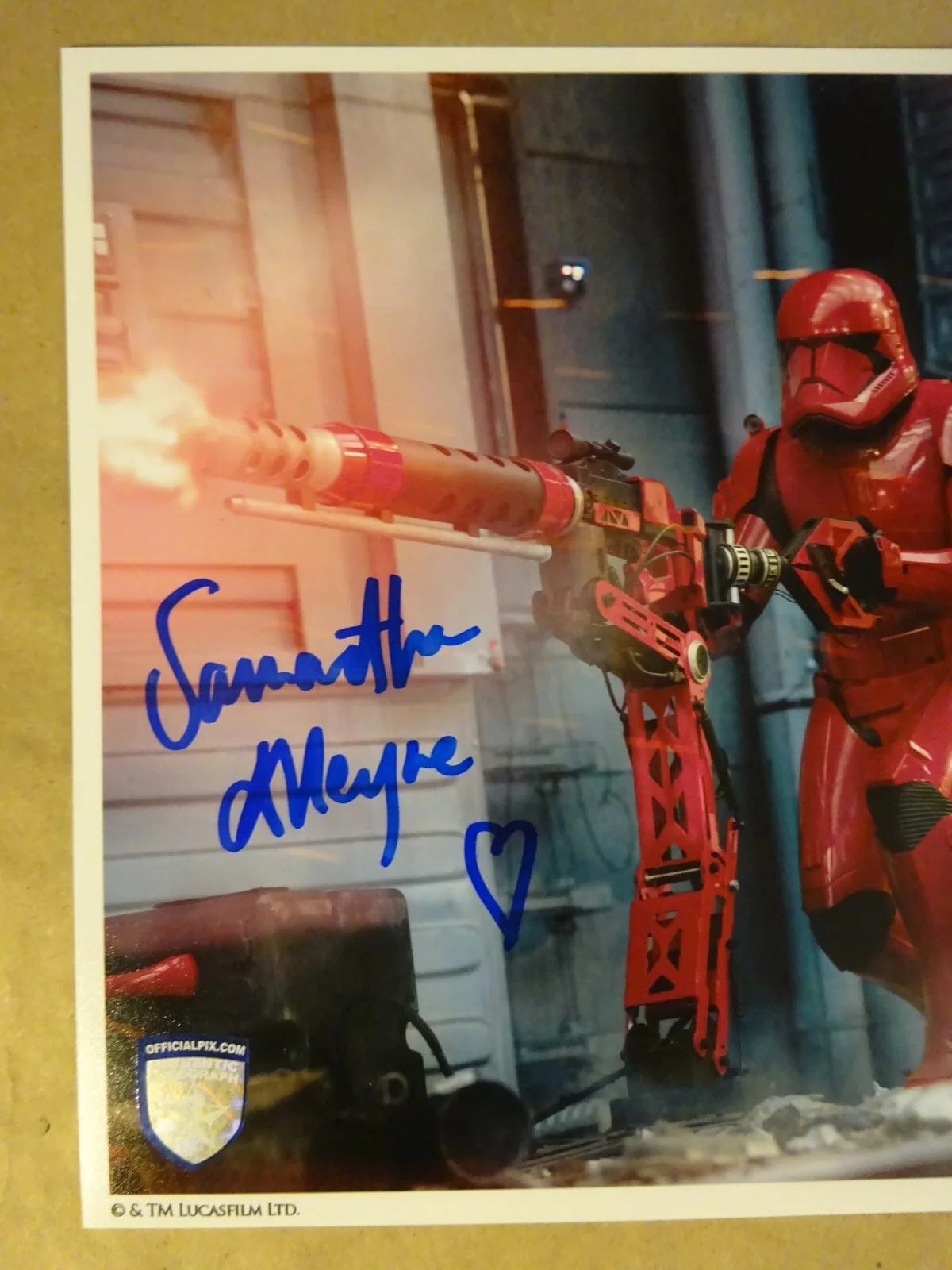 Samantha Alleyne — Signed Samantha Alleyne 8"x10" Photo Star Wars Stormtrooper Official Pix COA, изображение 3
