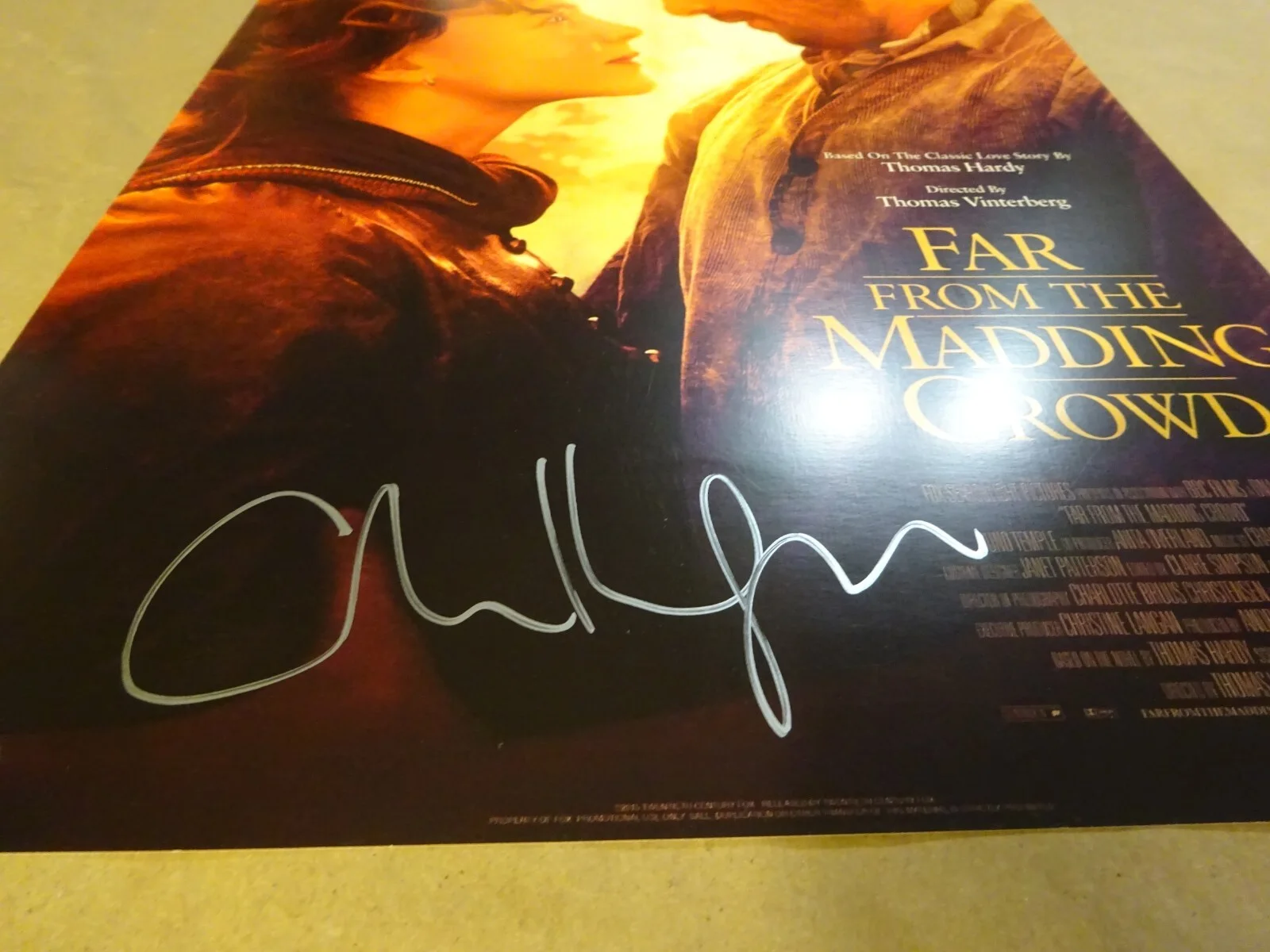 Carey Mulligan — Signed Carey Mulligan 11"x17" Far From The Madding Crowd Photo Beckett BAS COA, изображение 5