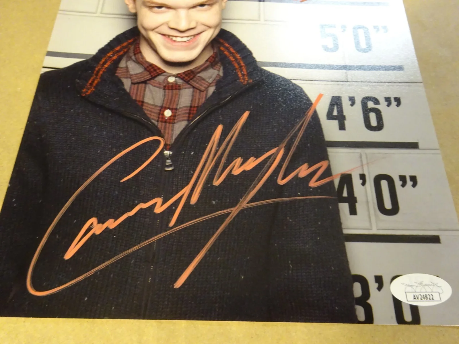 Cameron Monaghan — Signed Cameron Monaghan Autographed 8"x10" Photo Gotham w Sketch Jerome JSA COA, изображение 5